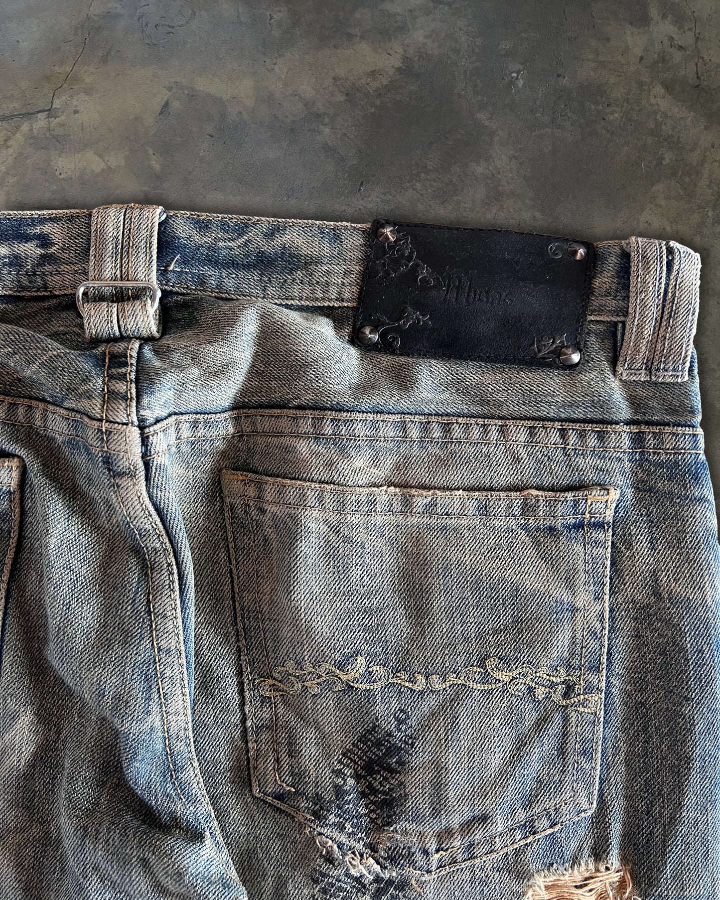 MIDAS HONEYCOMB SNAKE PRINT DENIM