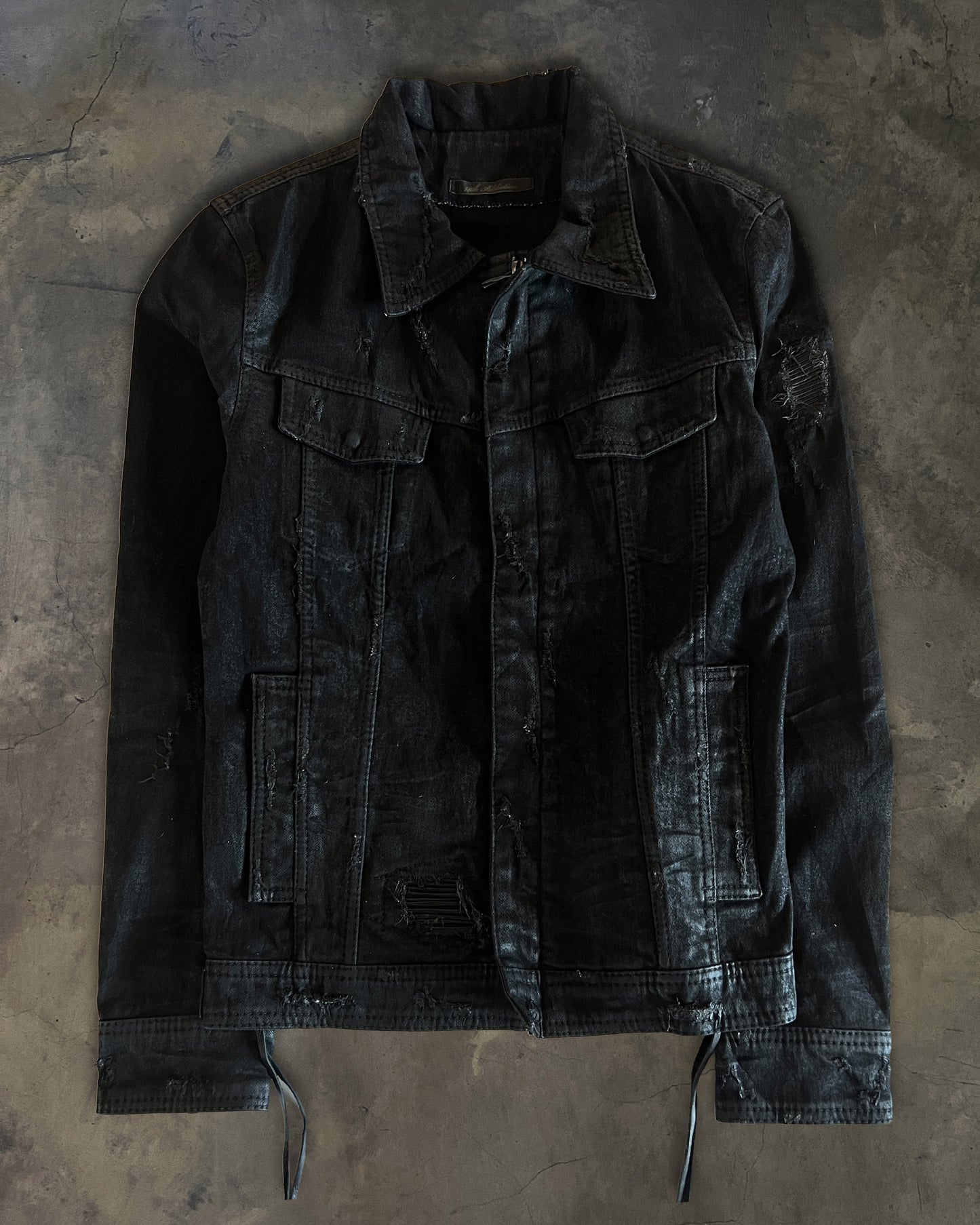 14TH ADDICTION DENIM BIKER JACKET