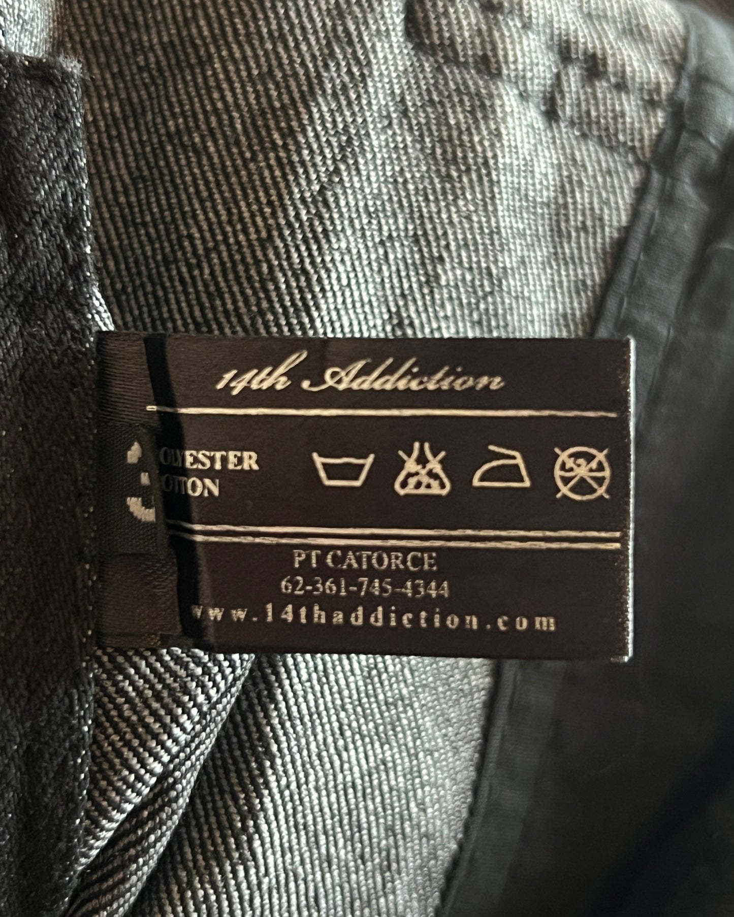 14TH ADDICTION DENIM BIKER JACKET