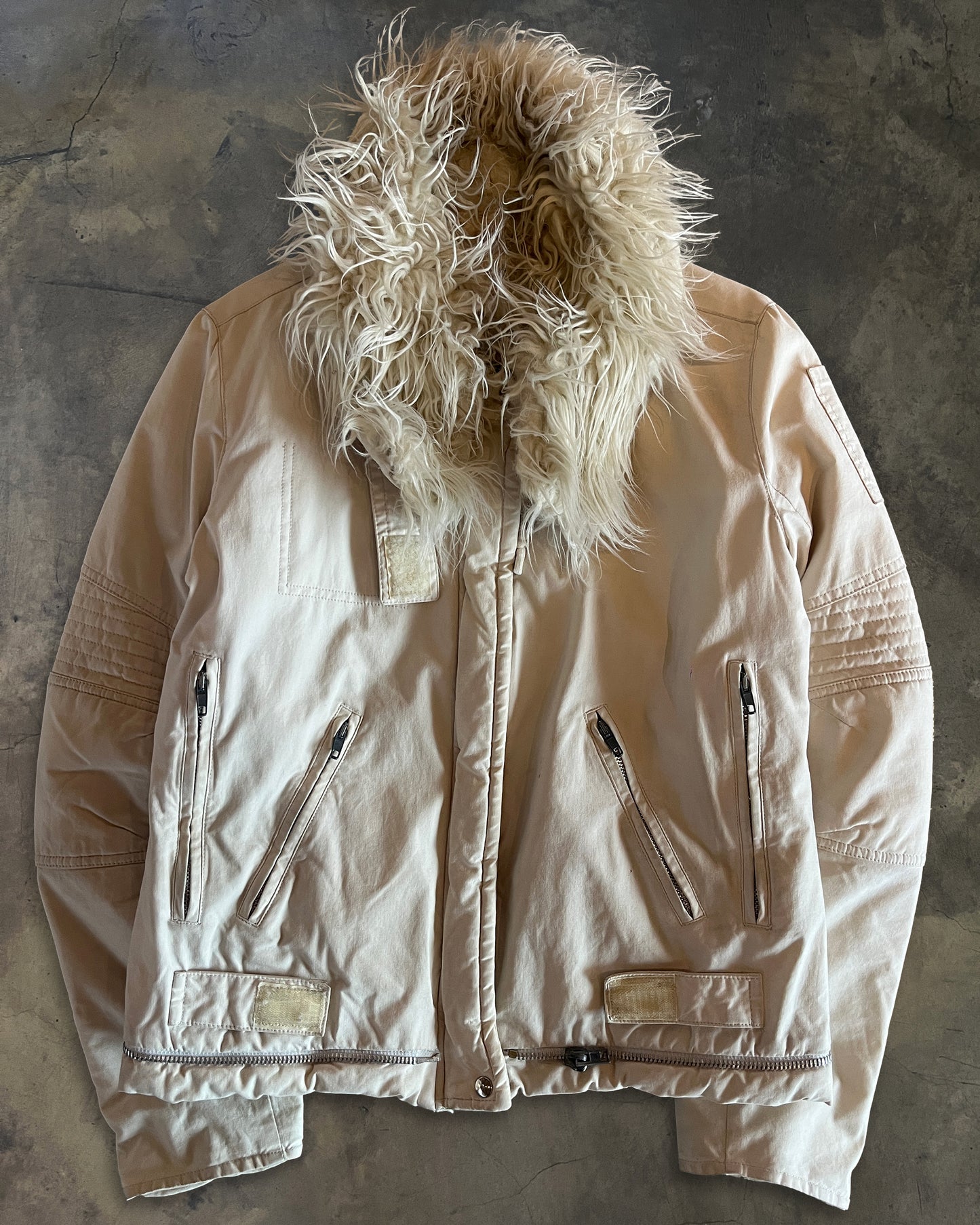 HELMUT LANG AW1999 VINTAGE COTTON ASTRO BIKER JACKET