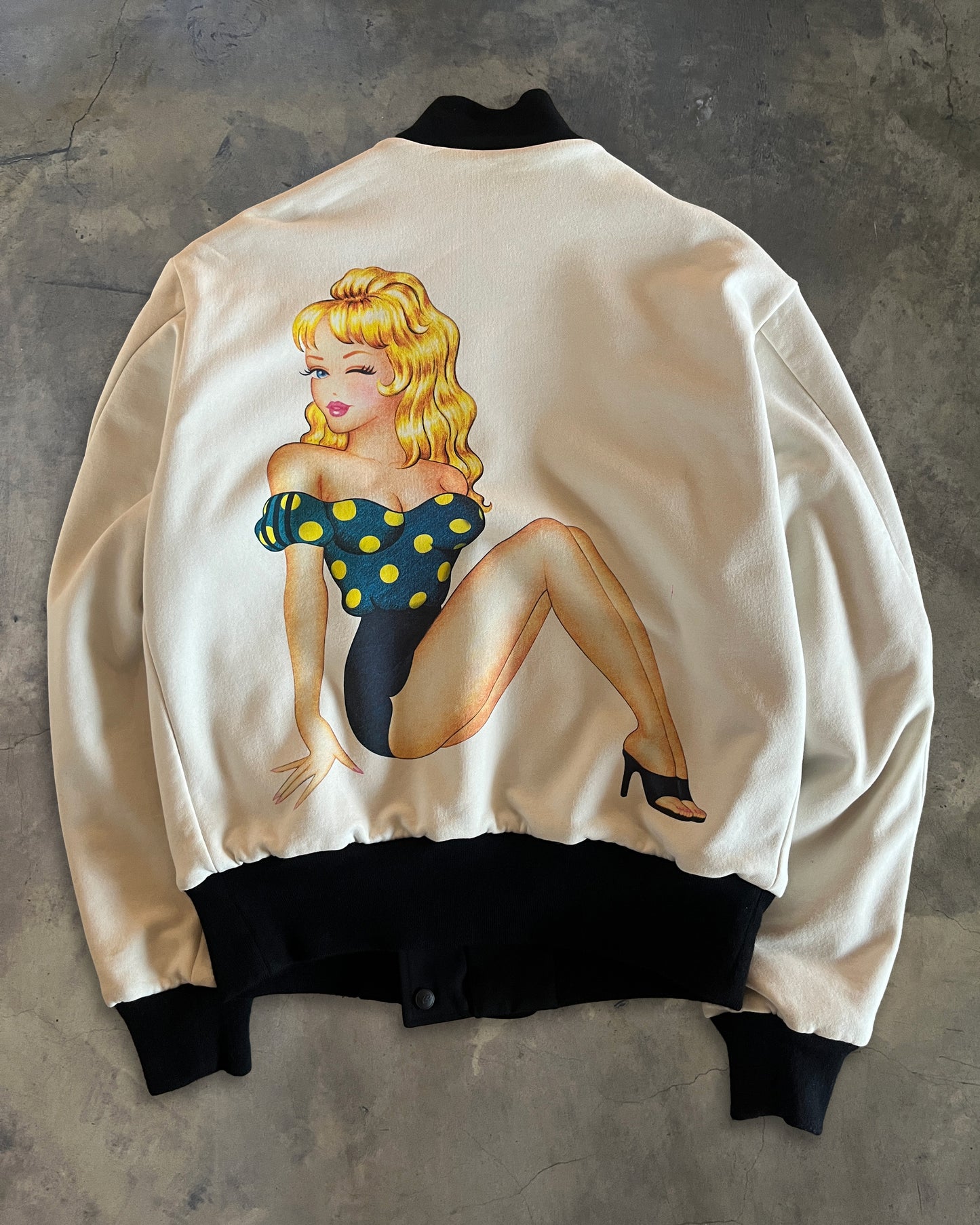 Y-3 SS2004 PIN-UP GIRL REVERSIBLE BOMBER JACKET