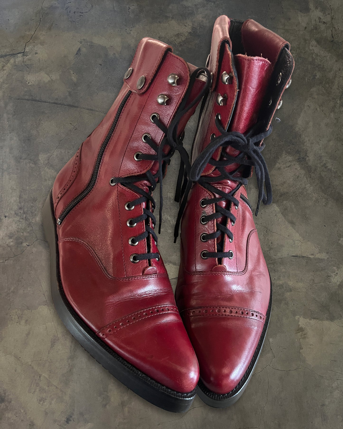 YOHJI YAMAMOTO AW2004 BROGUE MILITARY BOOT
