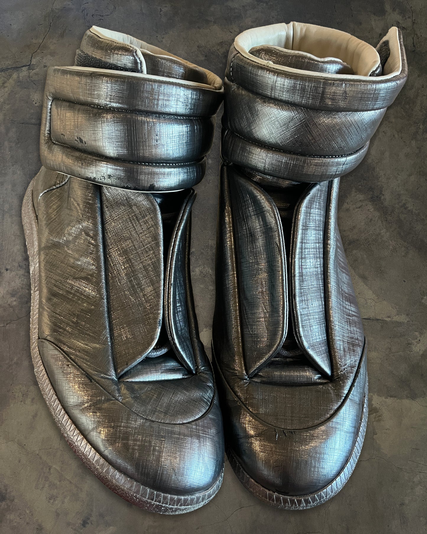 MAISON MARGIELA SS2016 METTALIC HIGH TOP FUTURES