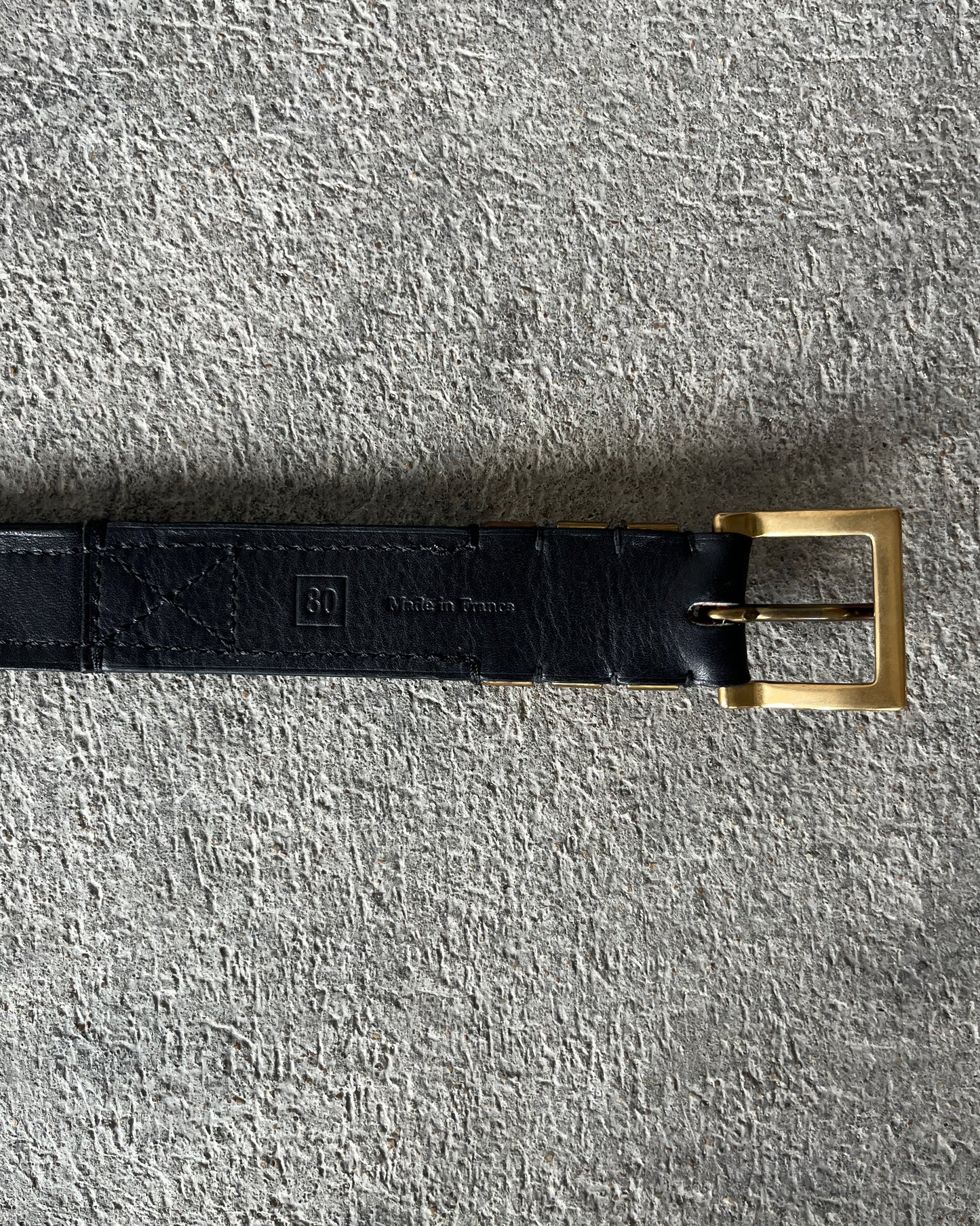 BALMAIN SS2013 3 PASSANTS DIAMOND STITCHED BELT
