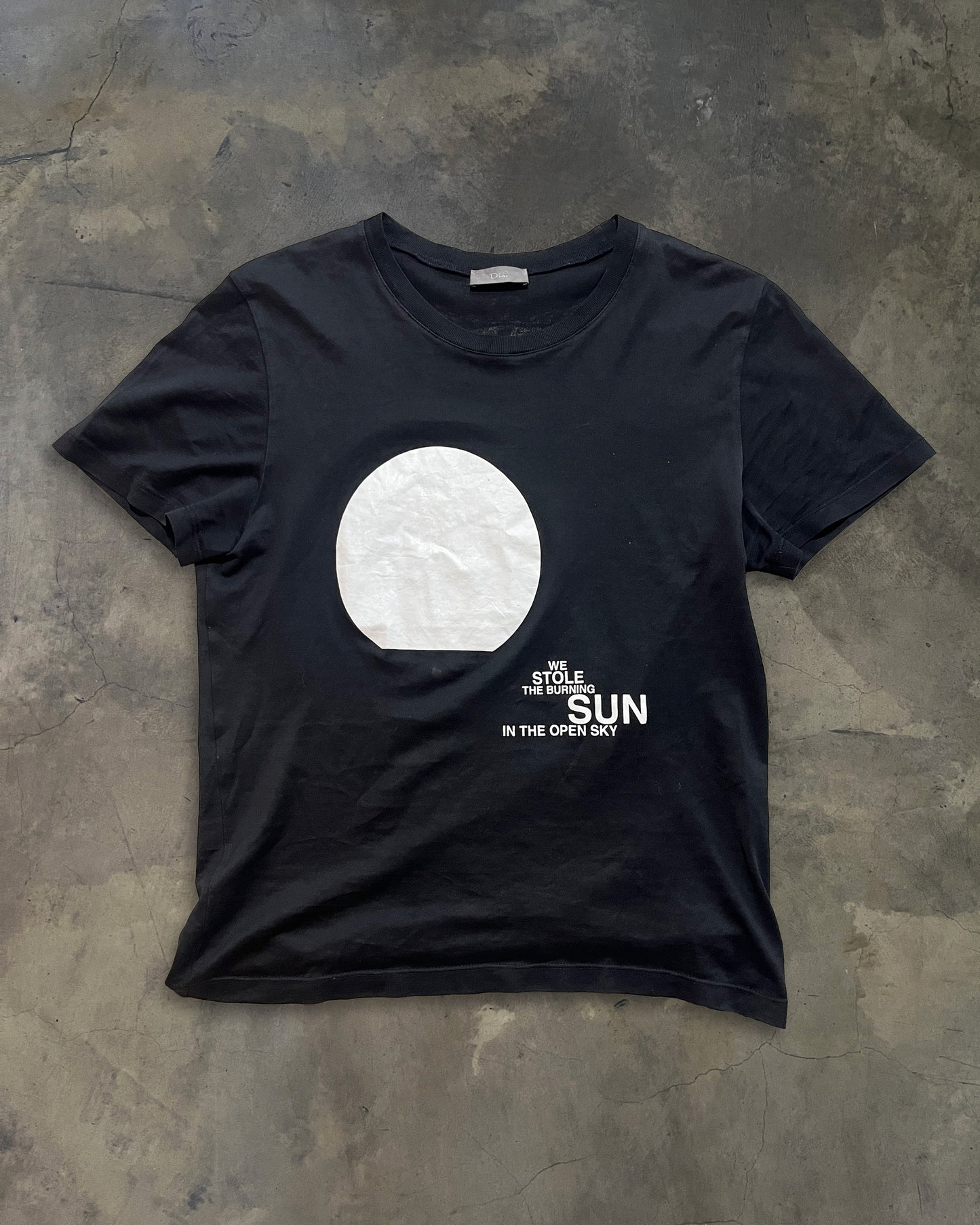 DIOR HOMME SS2006 RUNWAY "WE STOLE THE SUN" T SHIRT