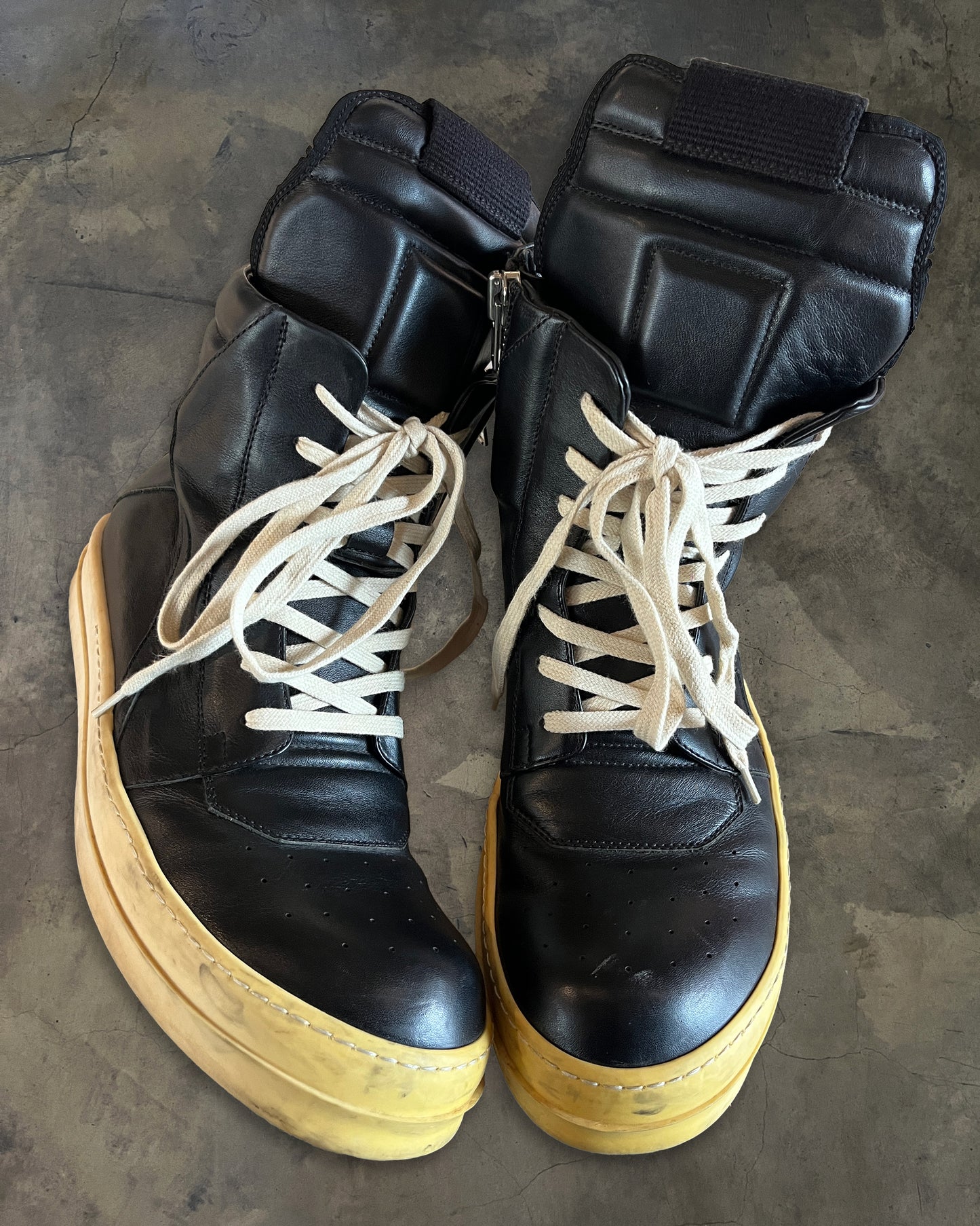 RICK OWENS AW2015 HIGH TONGUE GEOBASKET