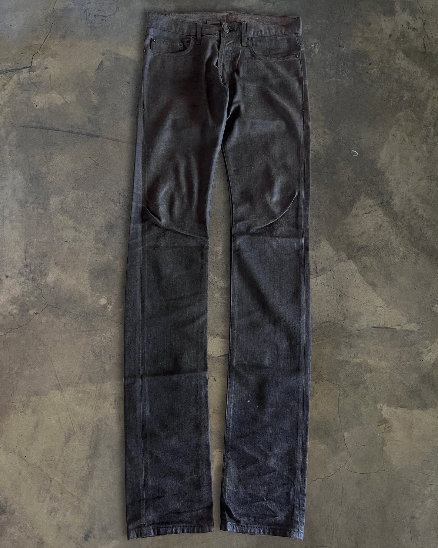 DIOR HOMME AW2008 NIGHTFALL WAXED DENIM