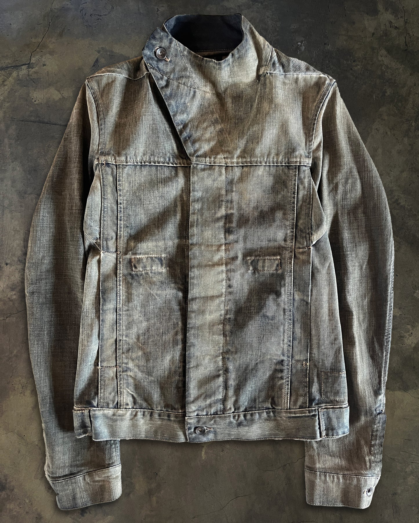 RICK OWENS SS2010 "RELEASE" DARK DUST SLAVE JACKET