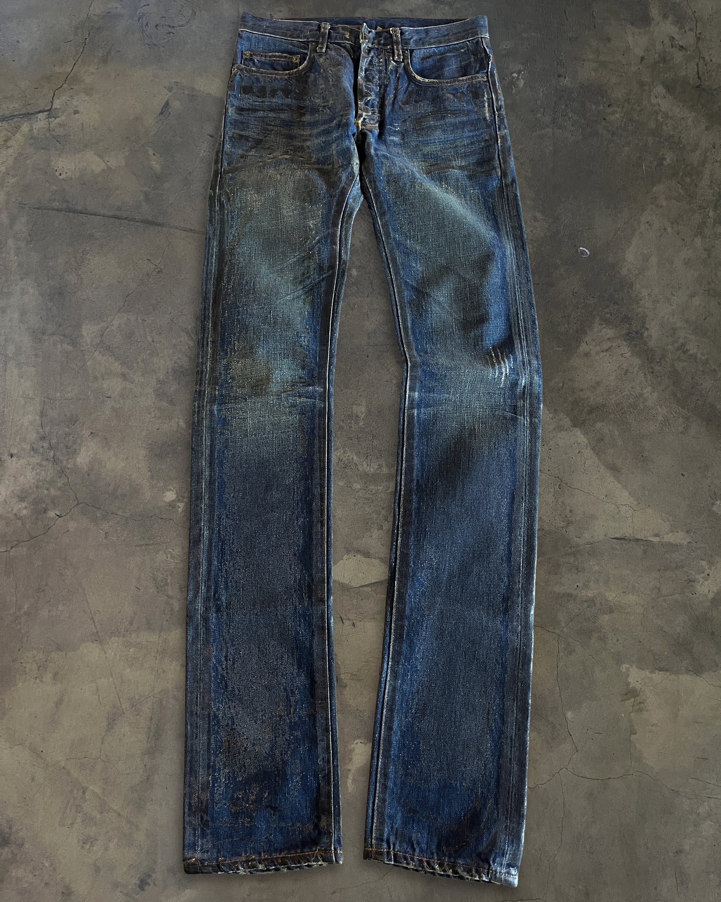 DIOR HOMME SS2007 LUSTER WAXED DENIM