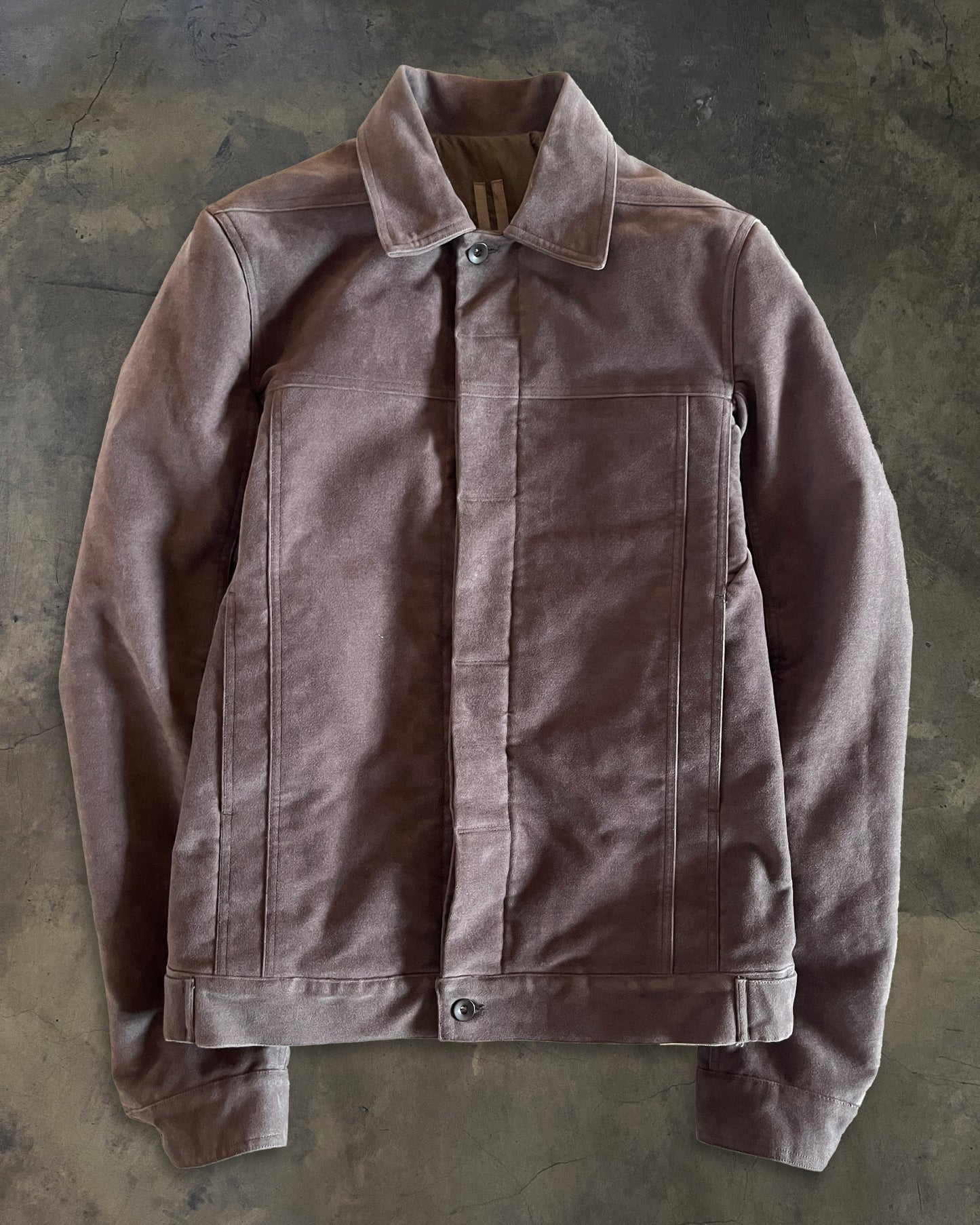 RICK OWENS FW2018 "SISYPHUS" MOLESKIN WORKER JACKET