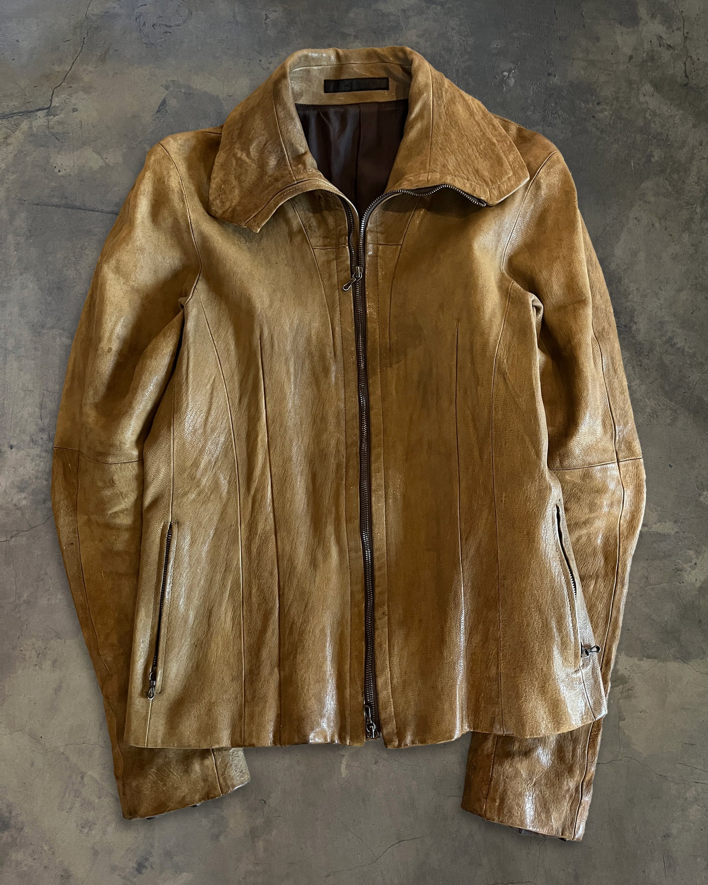 JULIUS FW2011 GOAT LEATHER DUST JACKET