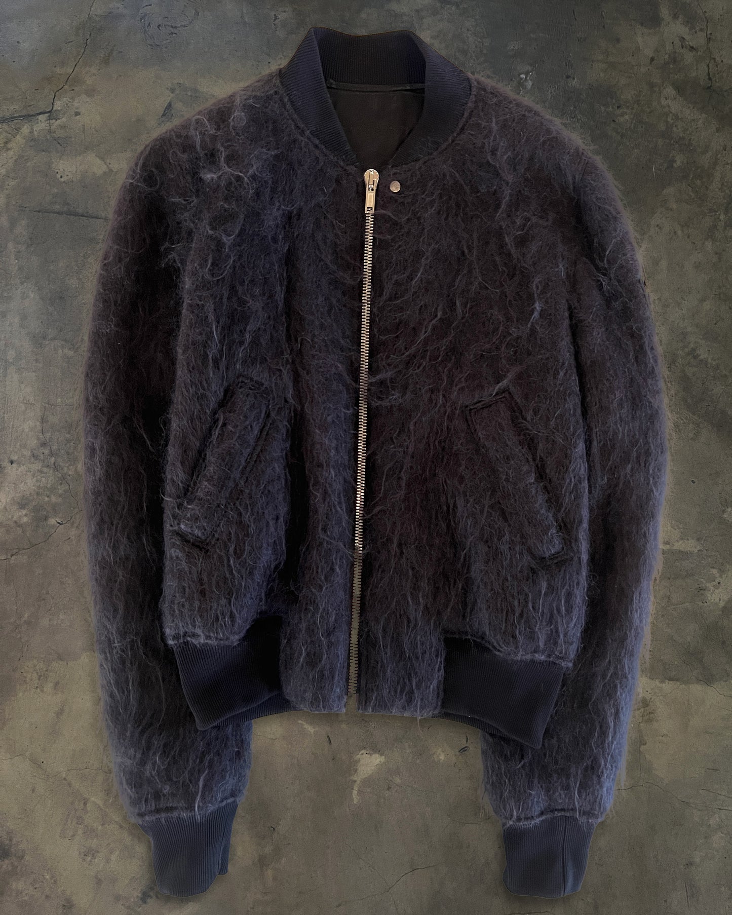 RICK OWENS AW16 "MASTODON" MOHAIR BOMBER JACKET