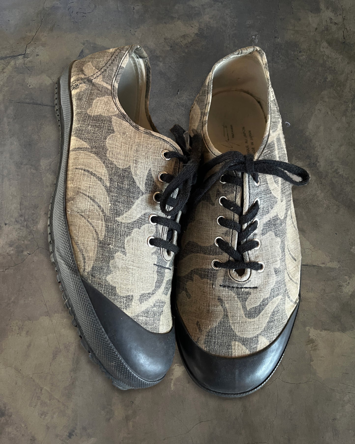 YOHJI YAMAMOTO RUBBER TOE VANS