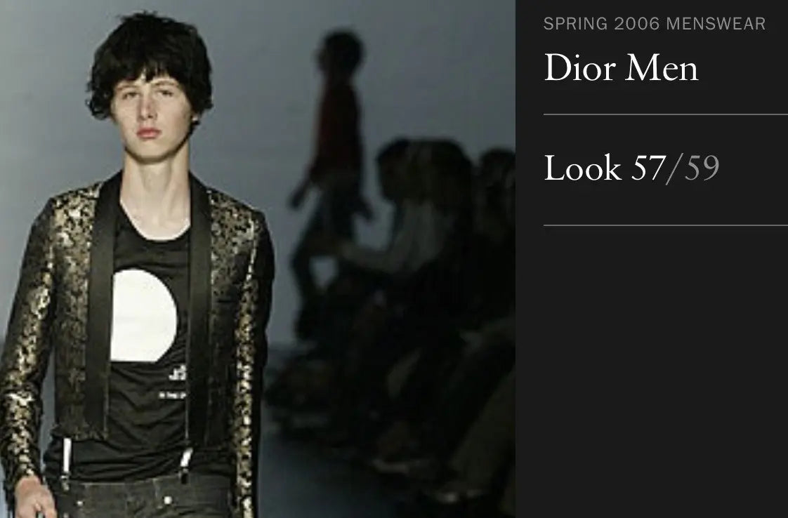 DIOR HOMME SS2006 RUNWAY "WE STOLE THE SUN" T SHIRT