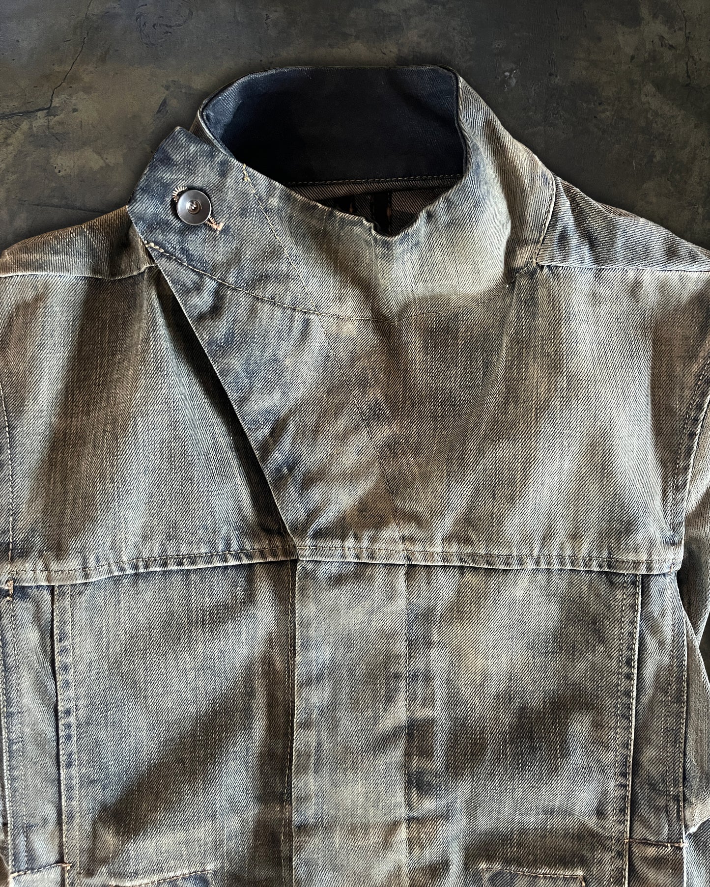 RICK OWENS SS2010 "RELEASE" DARK DUST SLAVE JACKET