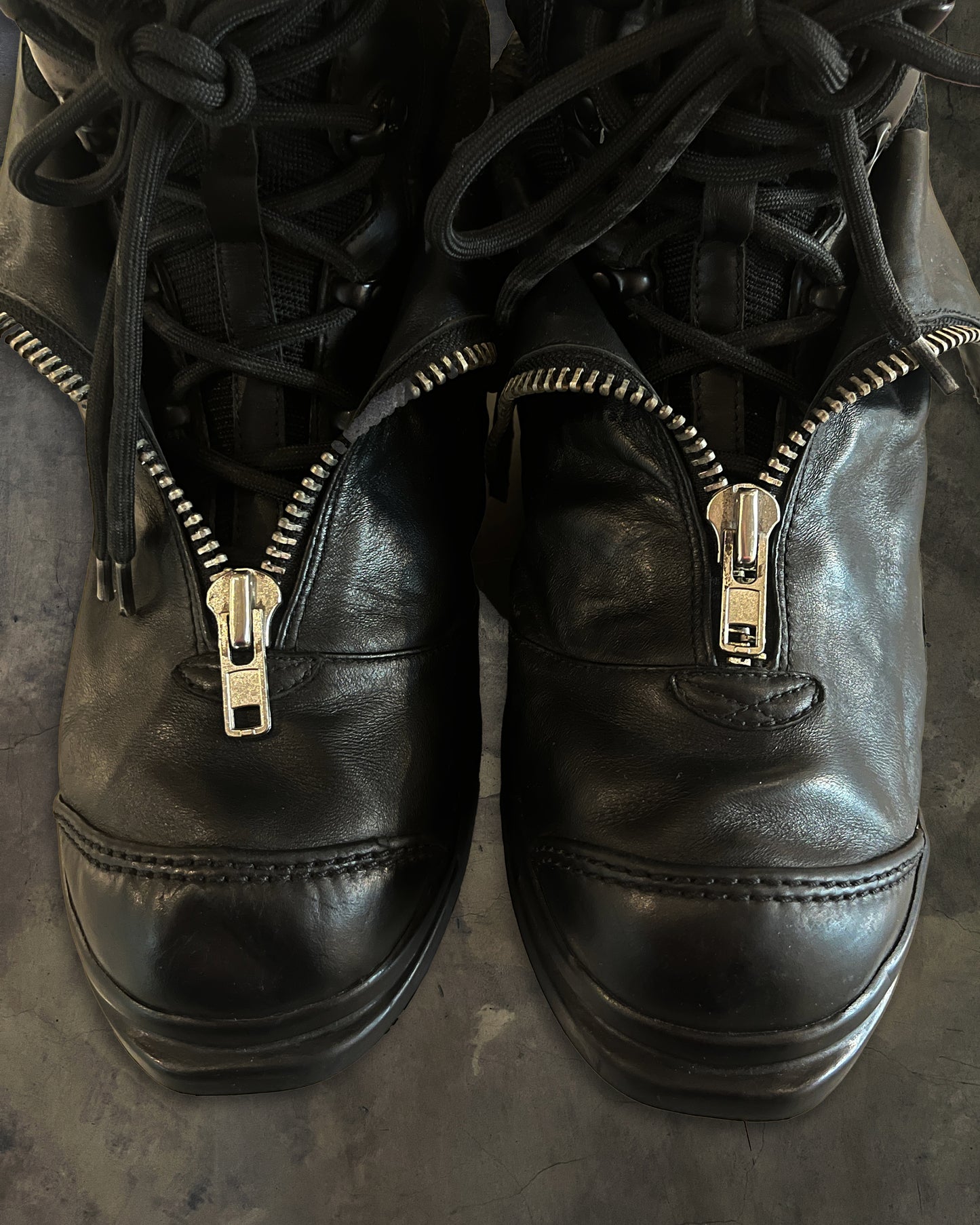 ADIDAS Y-3 YOHJI YAMAMOTO FW2008 FRONT ZIP BOOTS