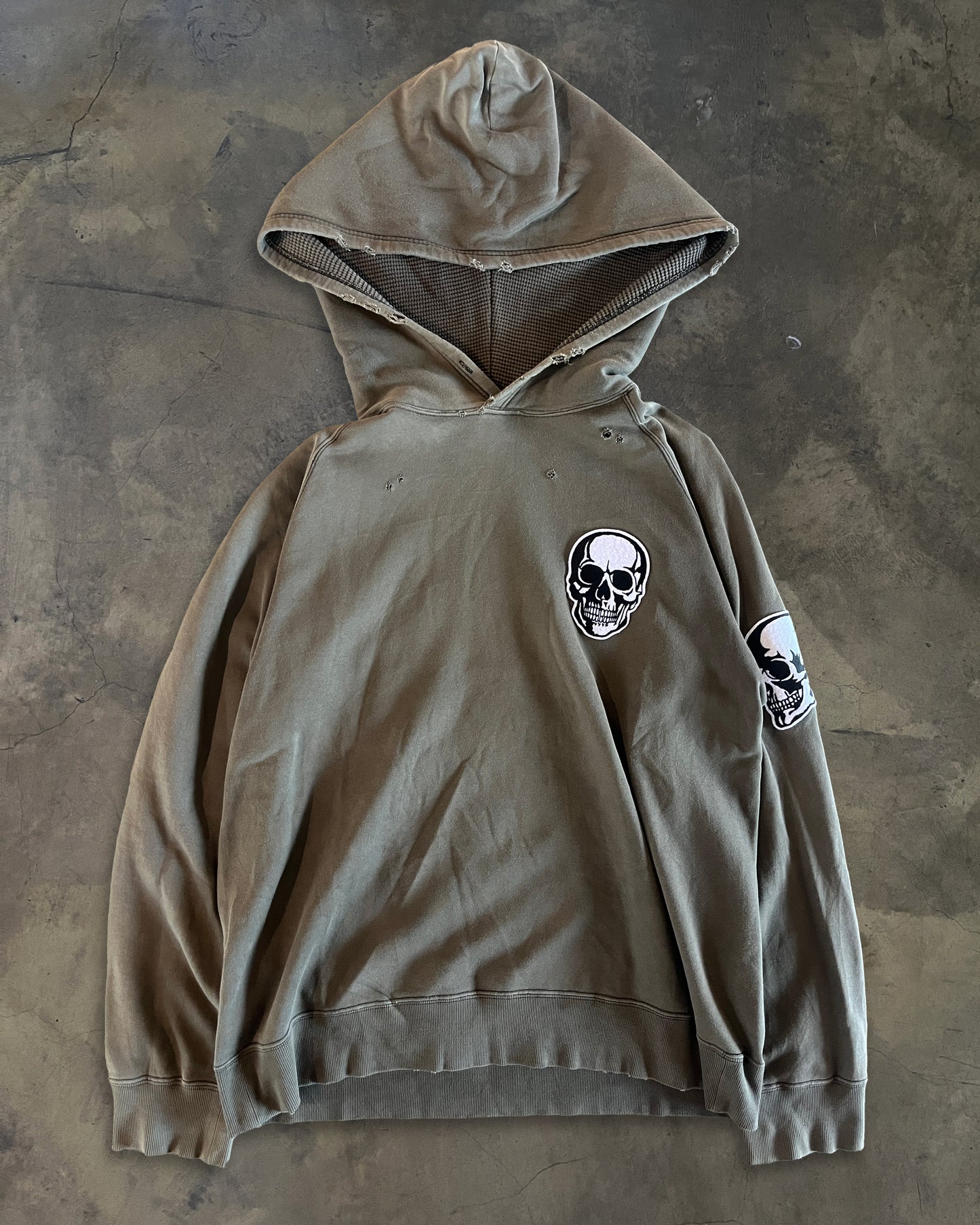 NUMBER (N)INE SS04 DOUBLE SKULL HOODIE