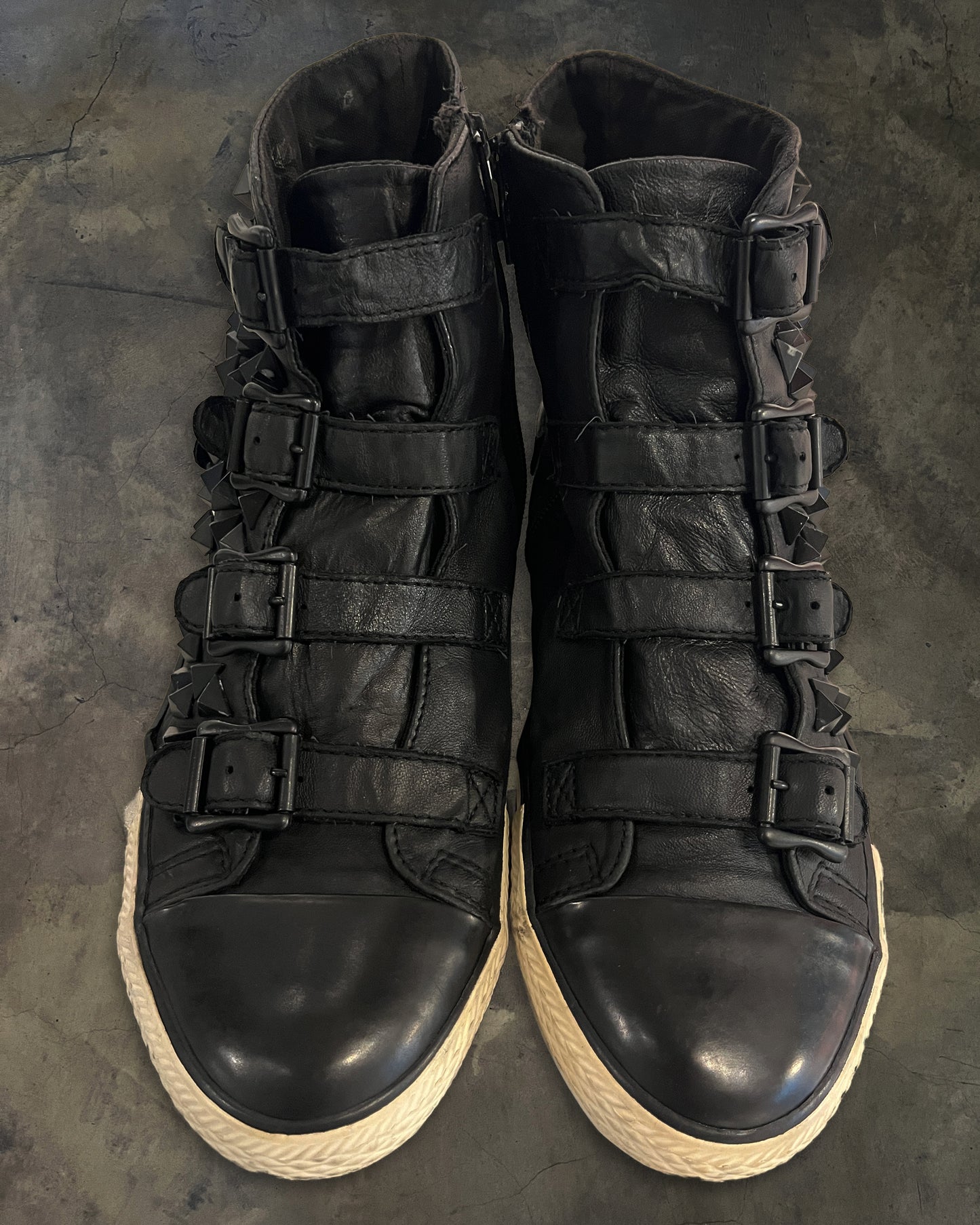ASH STUDDED HIGH TOP SNEAKERS