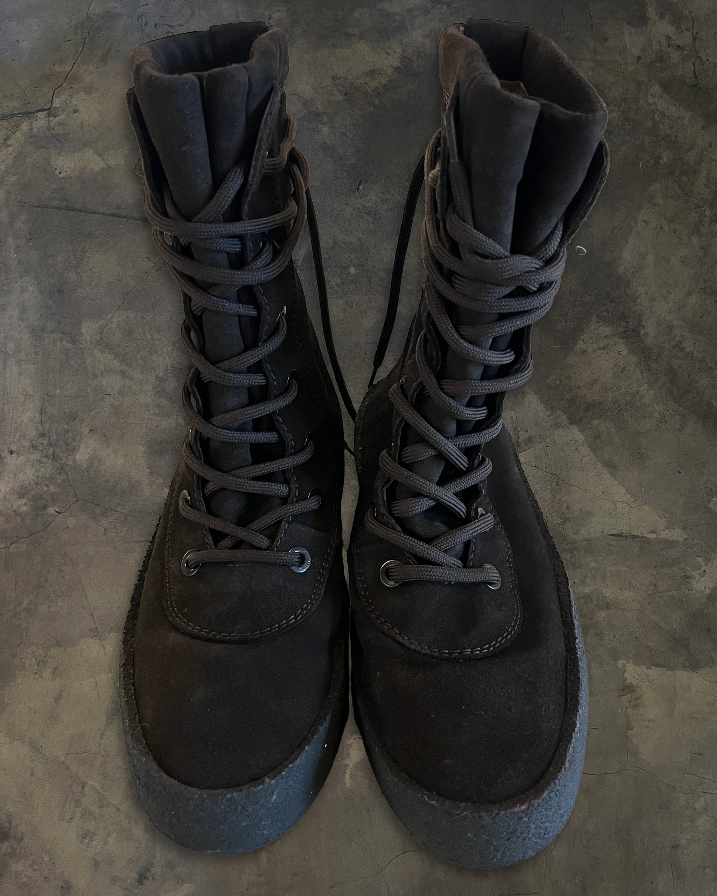 YEEZY SEASON 2 TAUPE CREPE BOOT