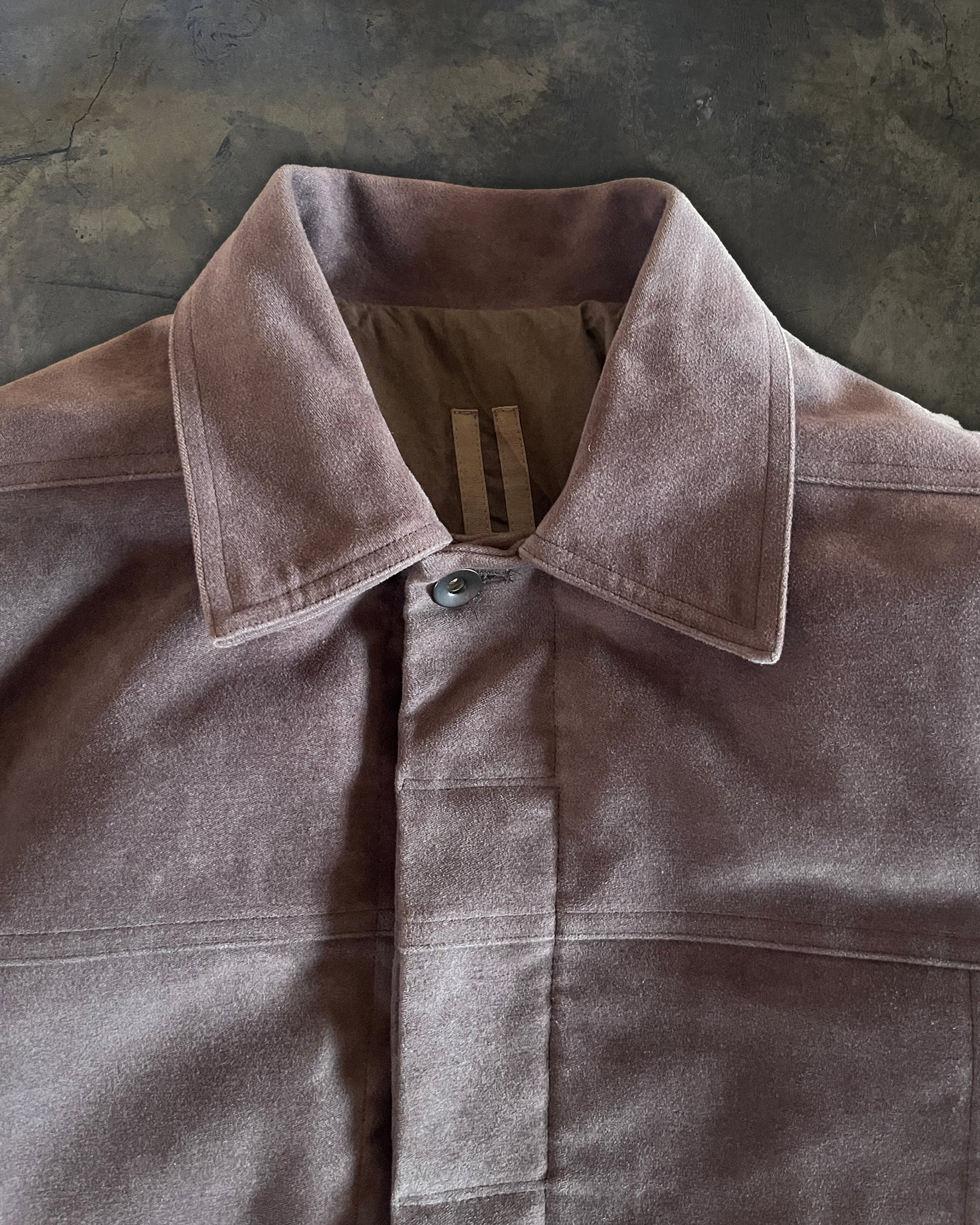 RICK OWENS FW2018 "SISYPHUS" MOLESKIN WORKER JACKET
