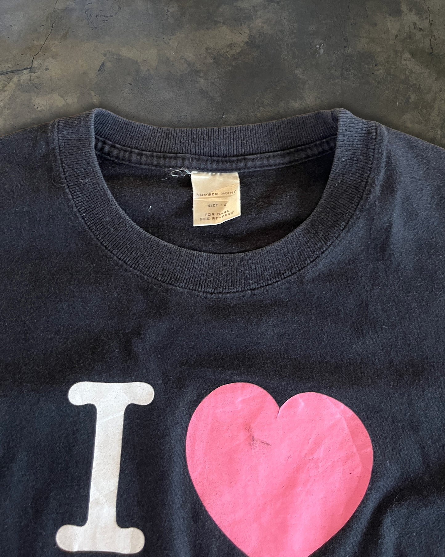 NUMBER (N)INE SS2002 "MODERN AGE" I LOVE GOTHAM TEE