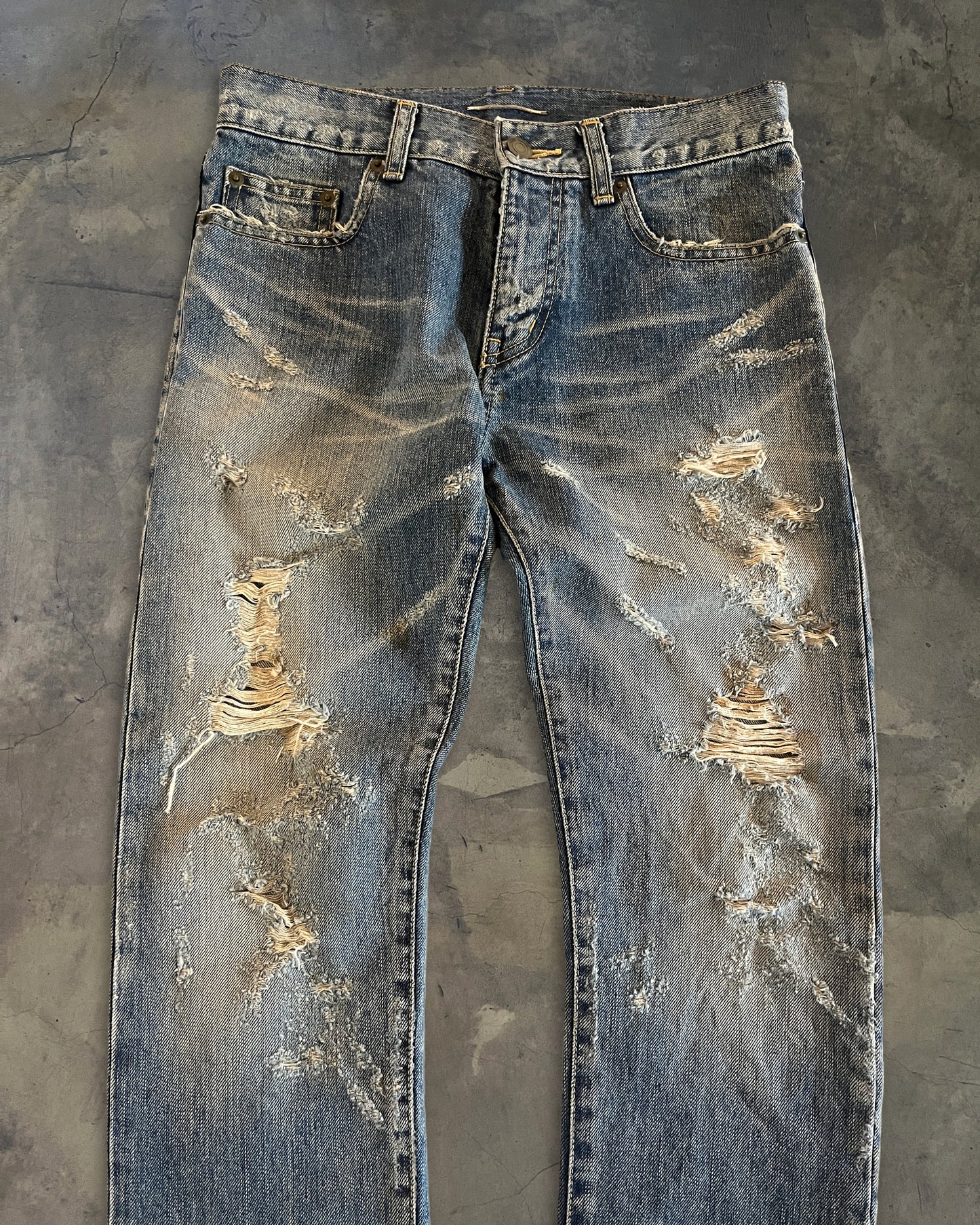 SAINT LAURENT BIG CRASH DISTRESS D02