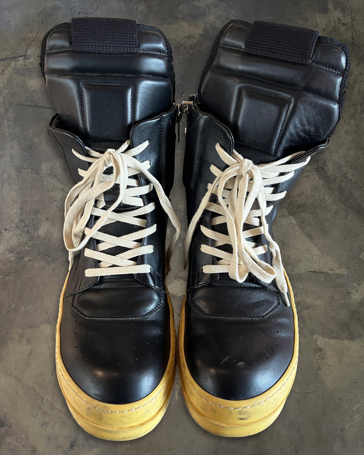 RICK OWENS AW2015 HIGH TONGUE GEOBASKET