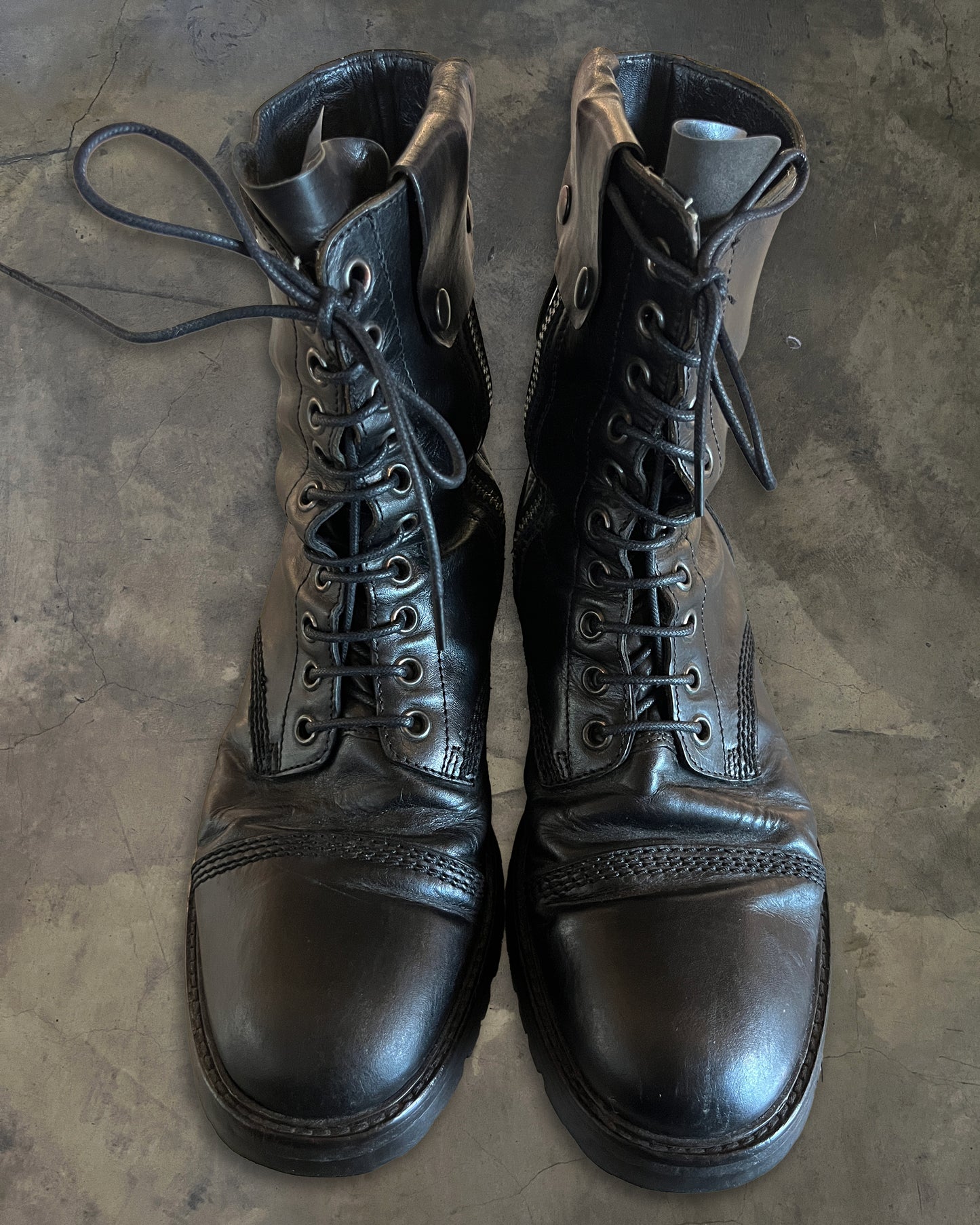 ANN DEMEULEMEESTER FW2006 RUNWAY COMBAT BOOTS