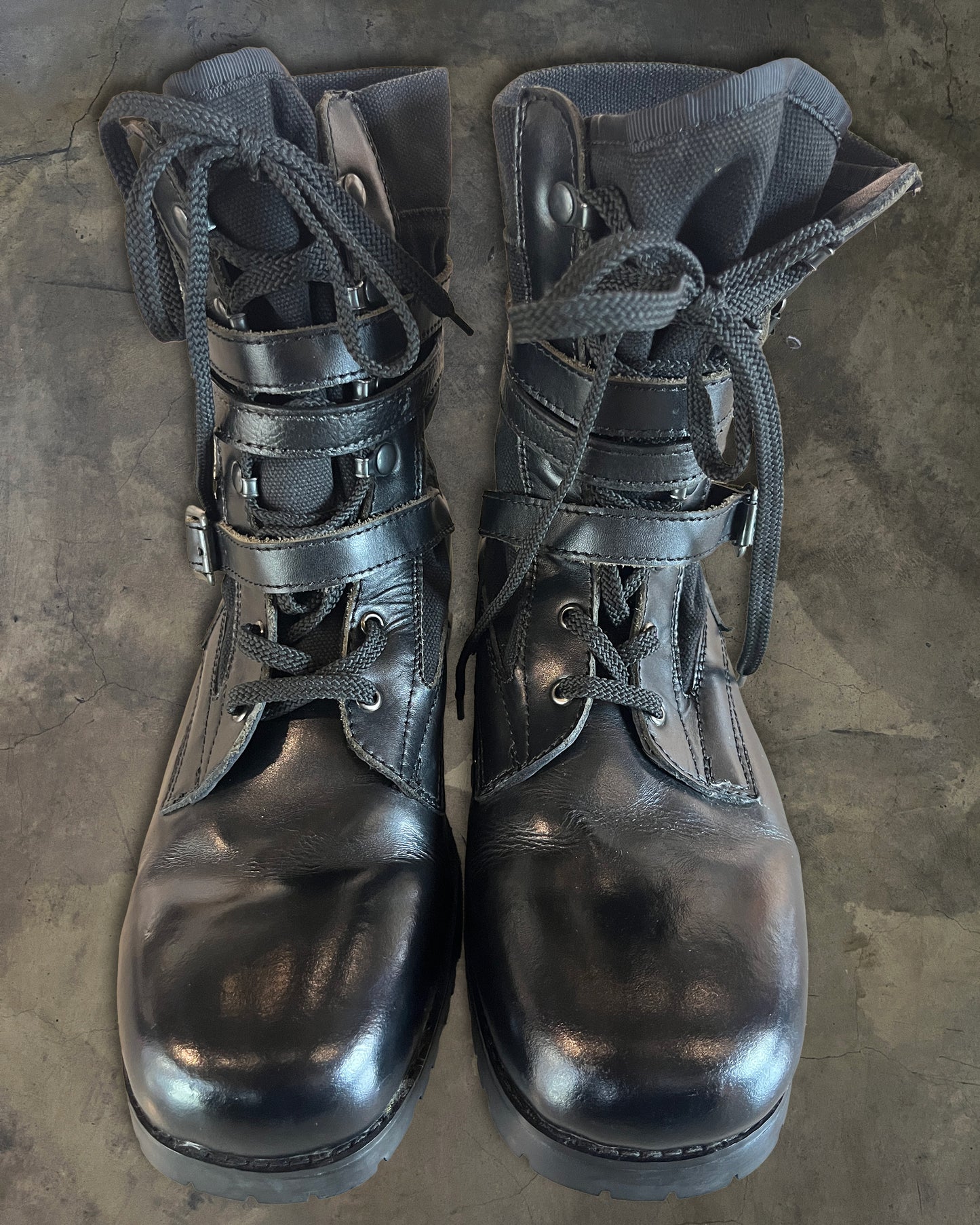 NUMBER NINE SS2006 "WELCOME TO THE SHADOW" COMBAT BOOTS