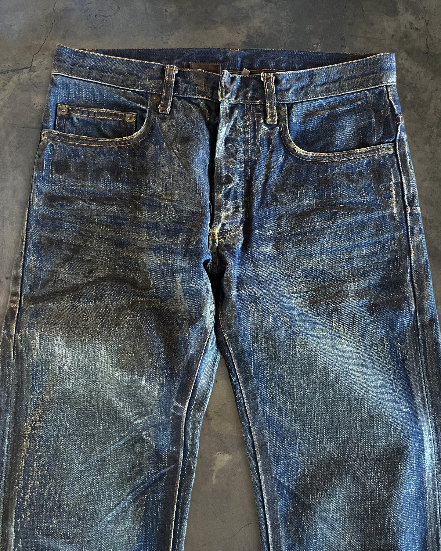 DIOR HOMME SS2007 LUSTER WAXED DENIM
