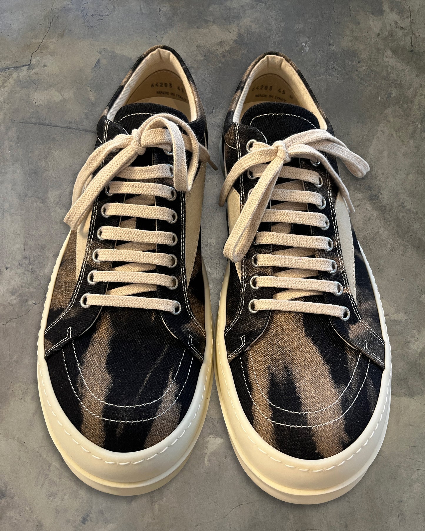 RICK OWENS SS2024 "LIDO" VINTAGE SNEAKERS