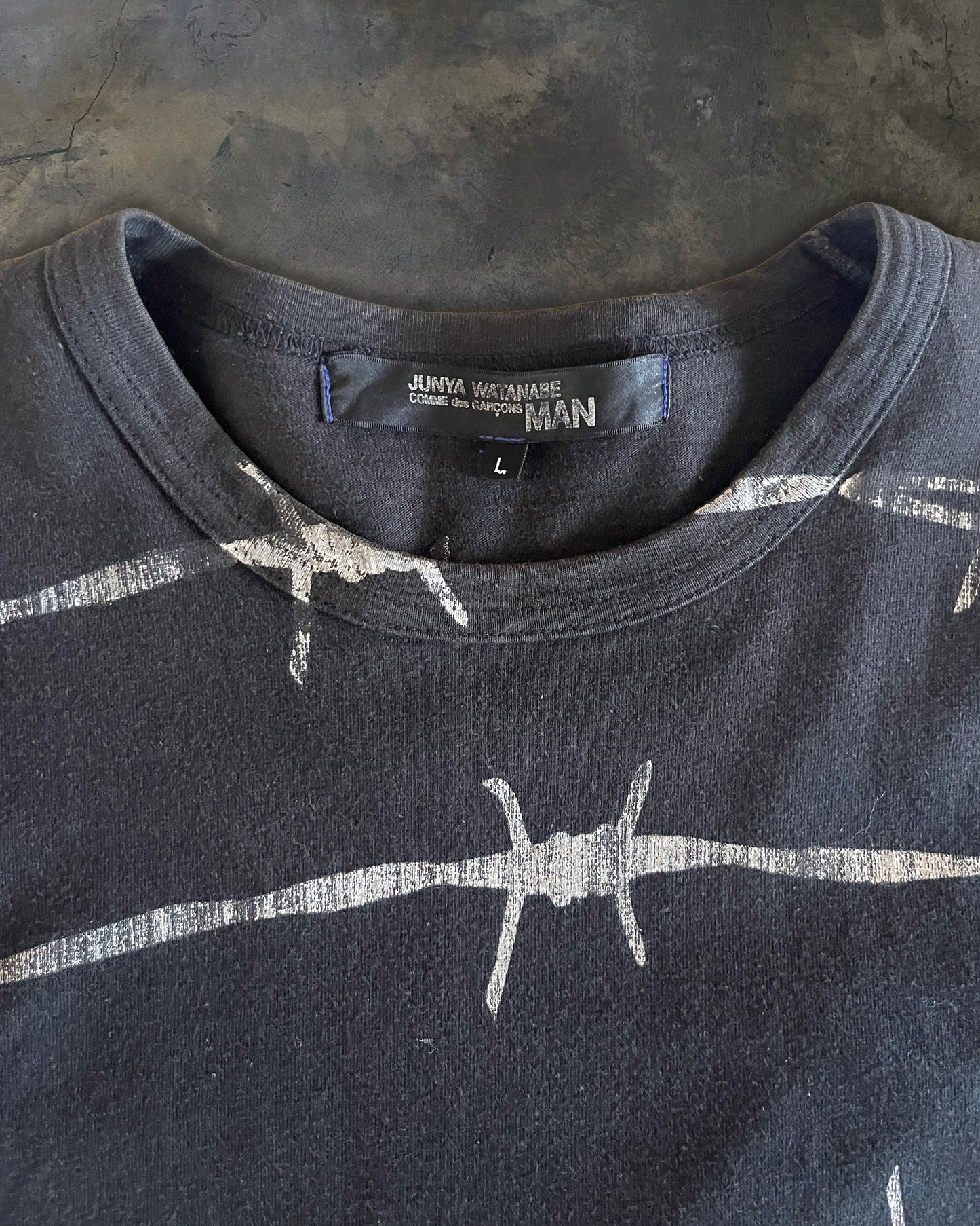 COMME DES GARCONS SS2004 BARBED WIRE TEE