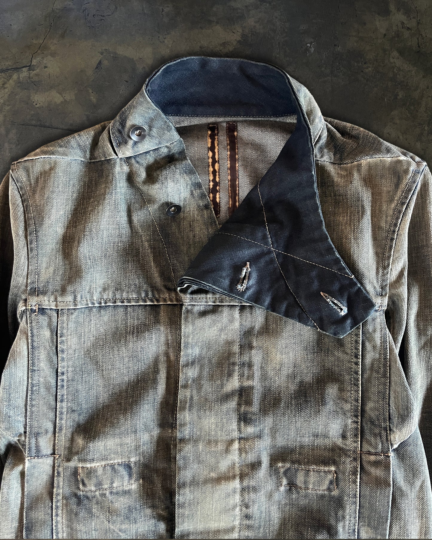RICK OWENS SS2010 "RELEASE" DARK DUST SLAVE JACKET