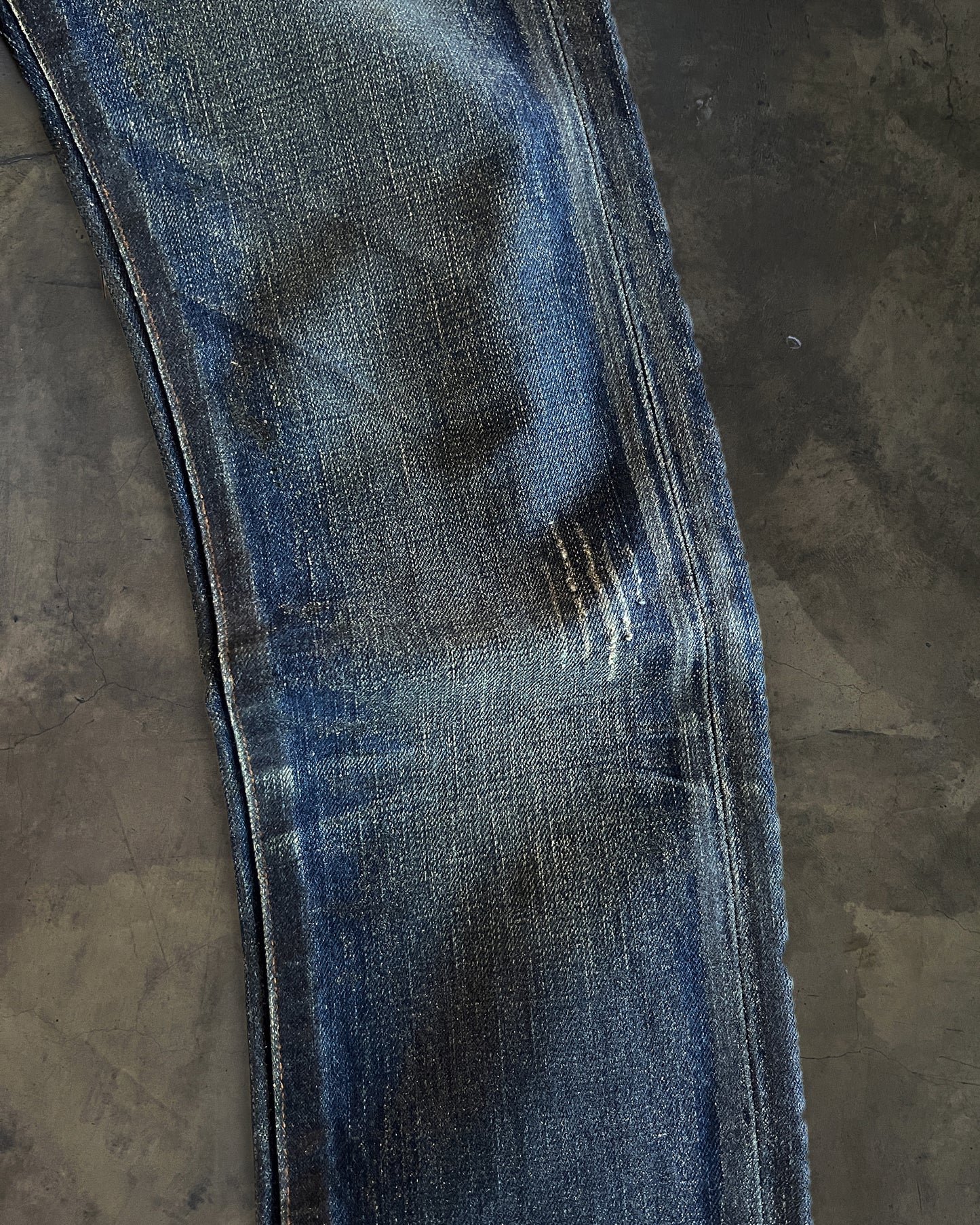 DIOR HOMME SS2007 LUSTER WAXED DENIM