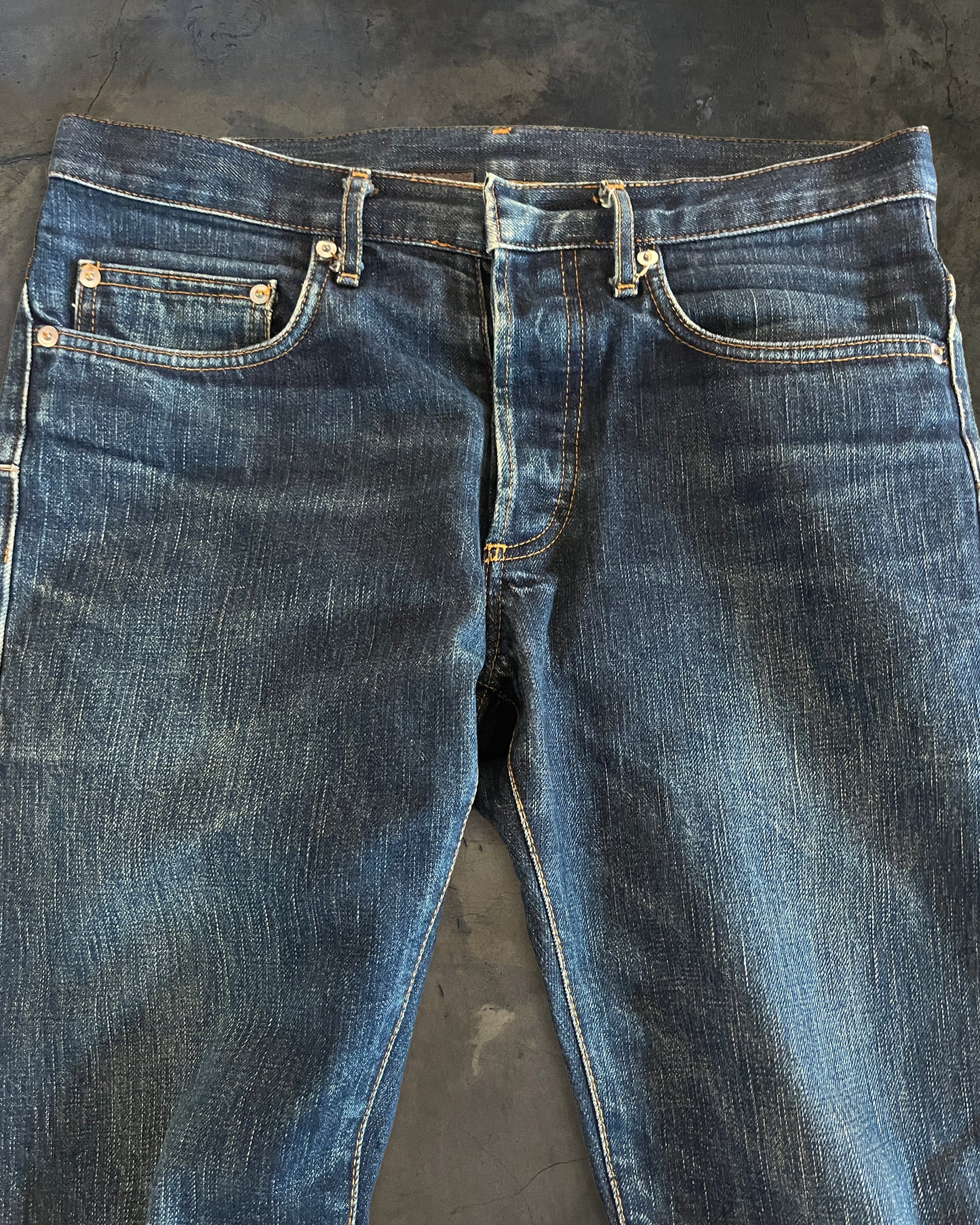 DIOR HOMME SS2006 RAW DENIM JEANS