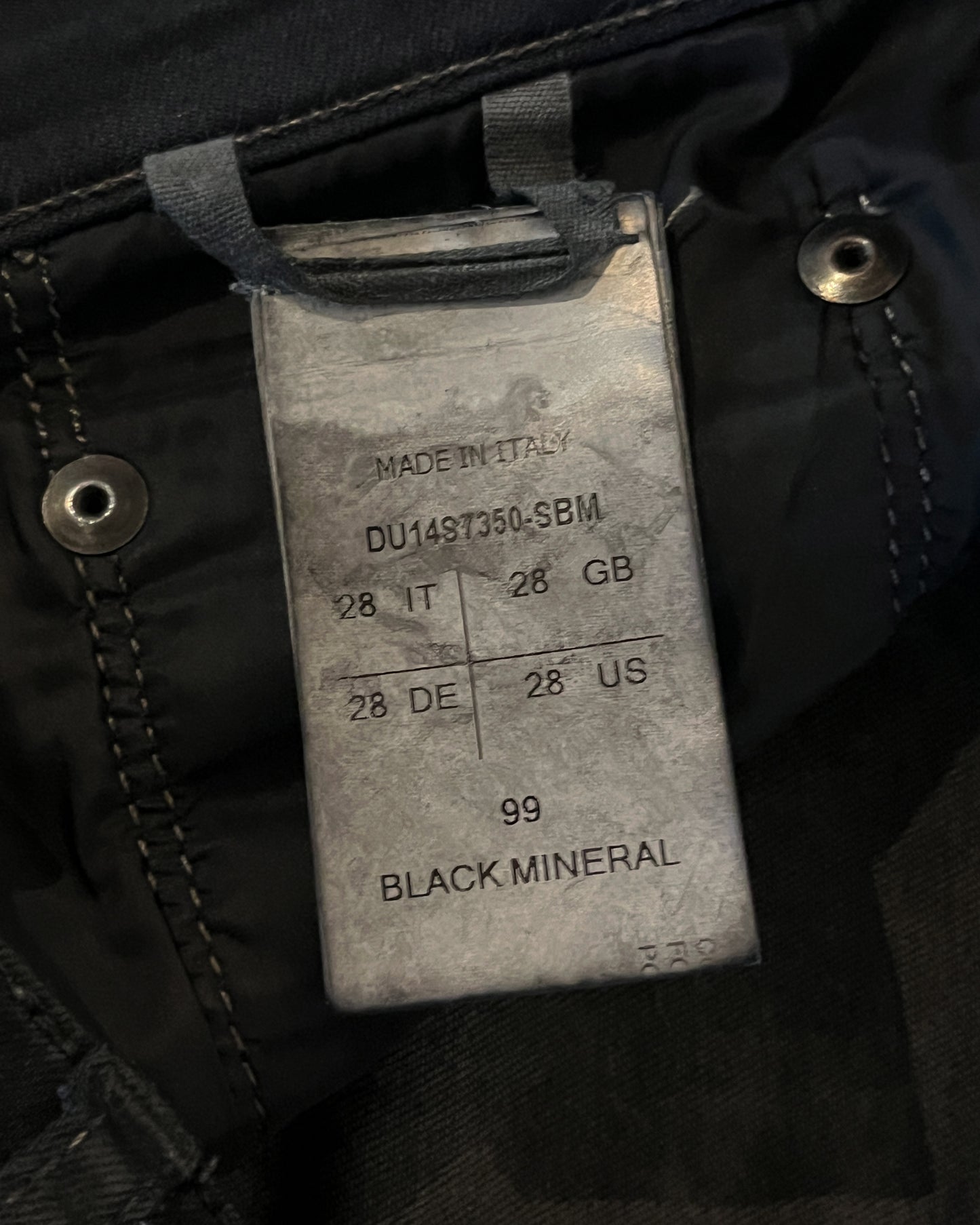 RICK OWENS SS2014 "VICIOUS" WAXED DETROIT CUT JEANS