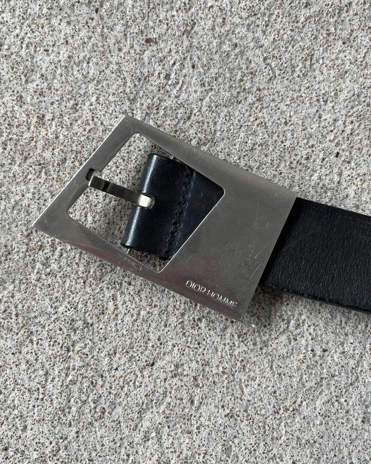 DIOR HOMME FW2009 ASYMMETRICAL BUCKLE BELT