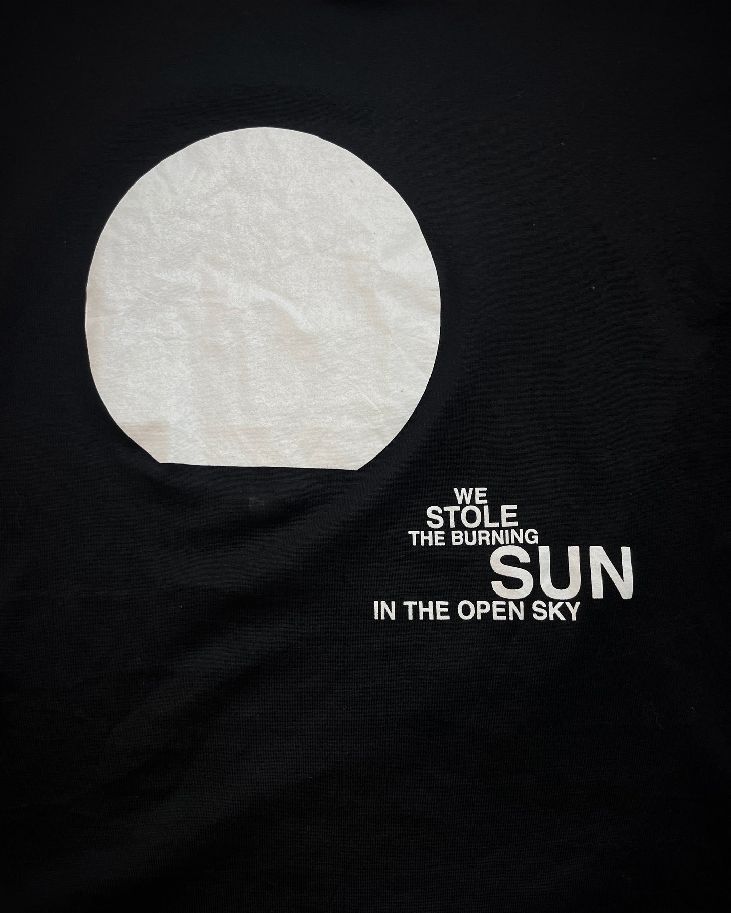 DIOR HOMME SS2006 RUNWAY "WE STOLE THE SUN" T SHIRT