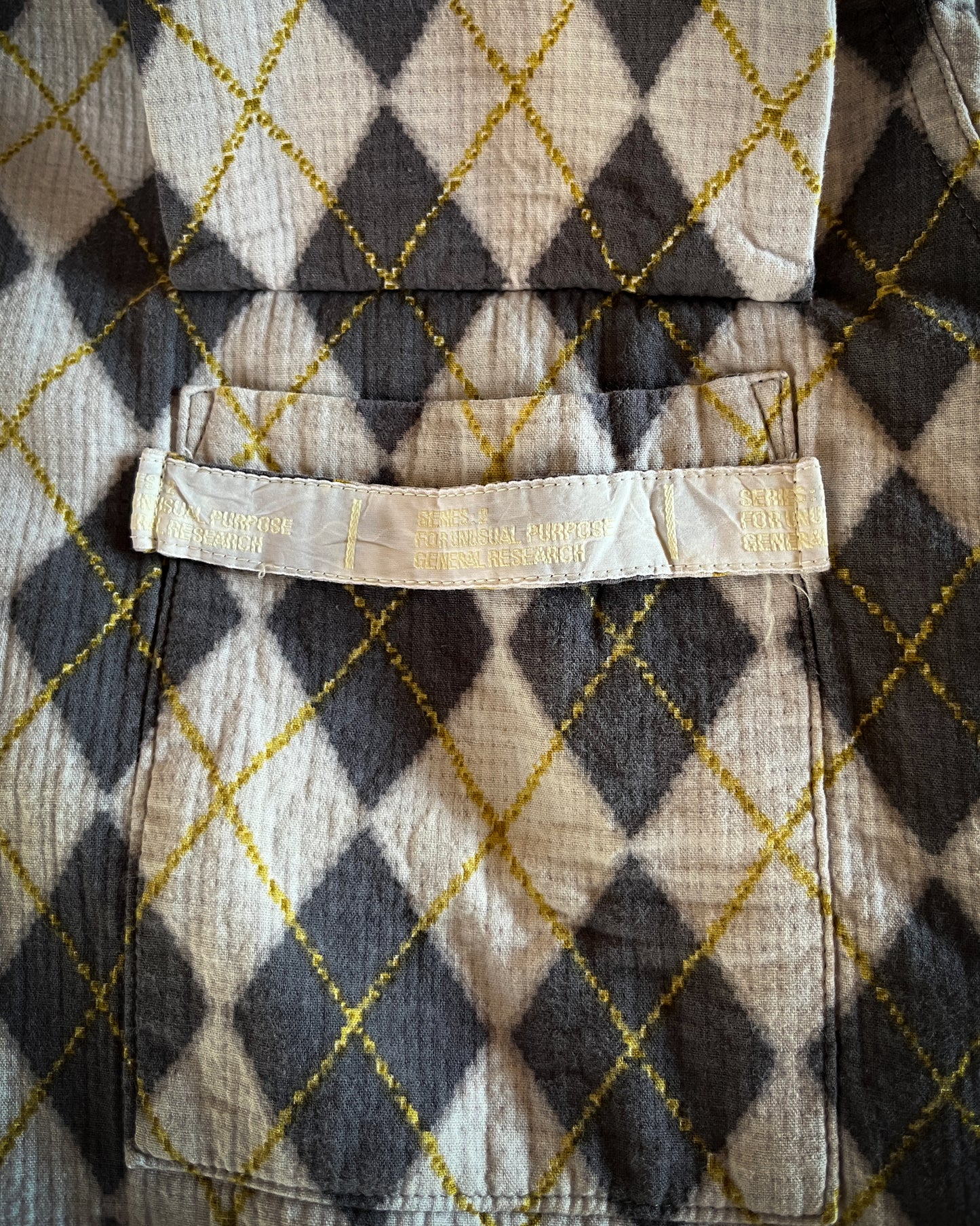 GENERAL RESEARCH AW2001 ARGYLE SHIRT