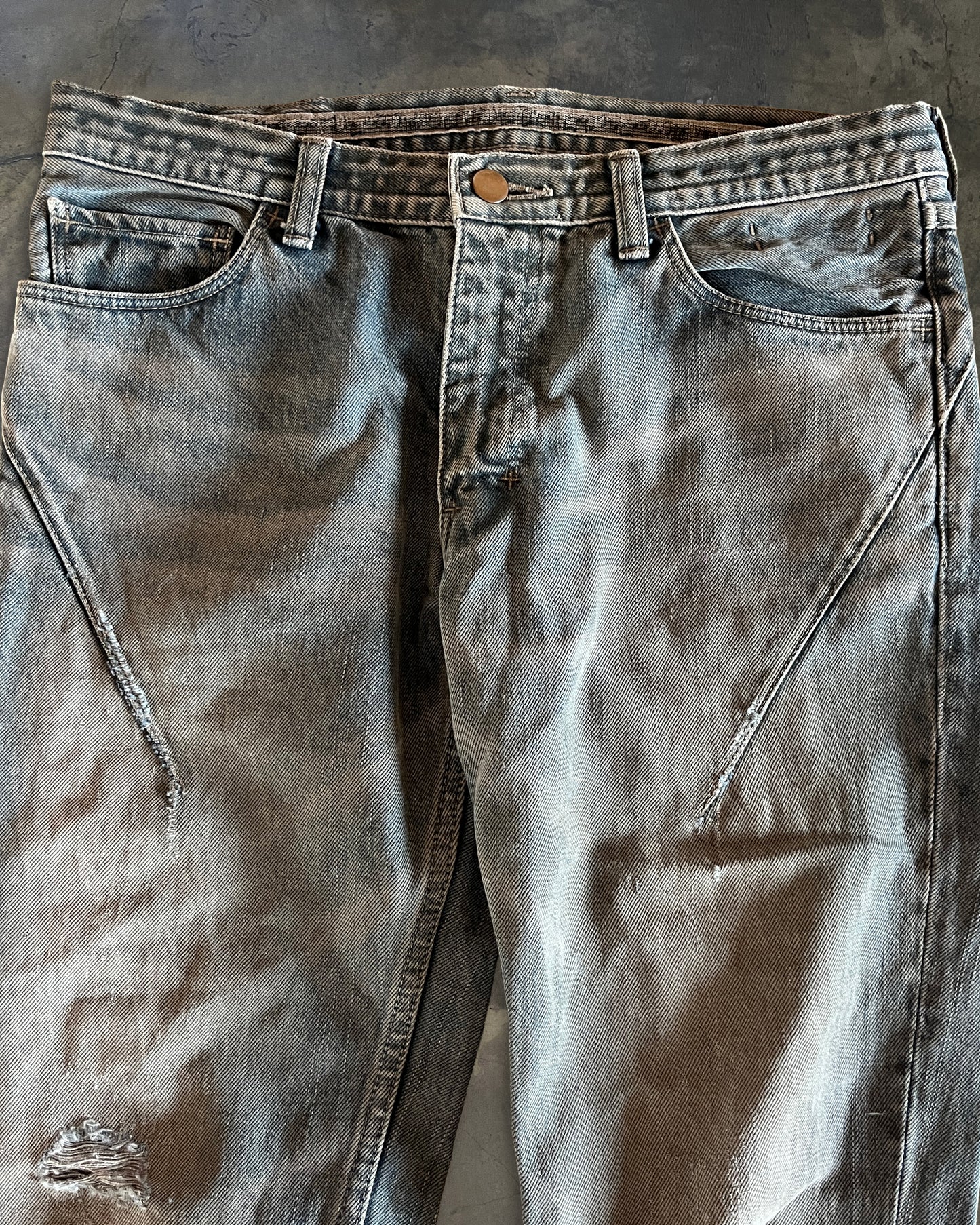 NUMBER (N)INE SS2007 "ABOUT A BOY" MUDWASH PAIN DENIM