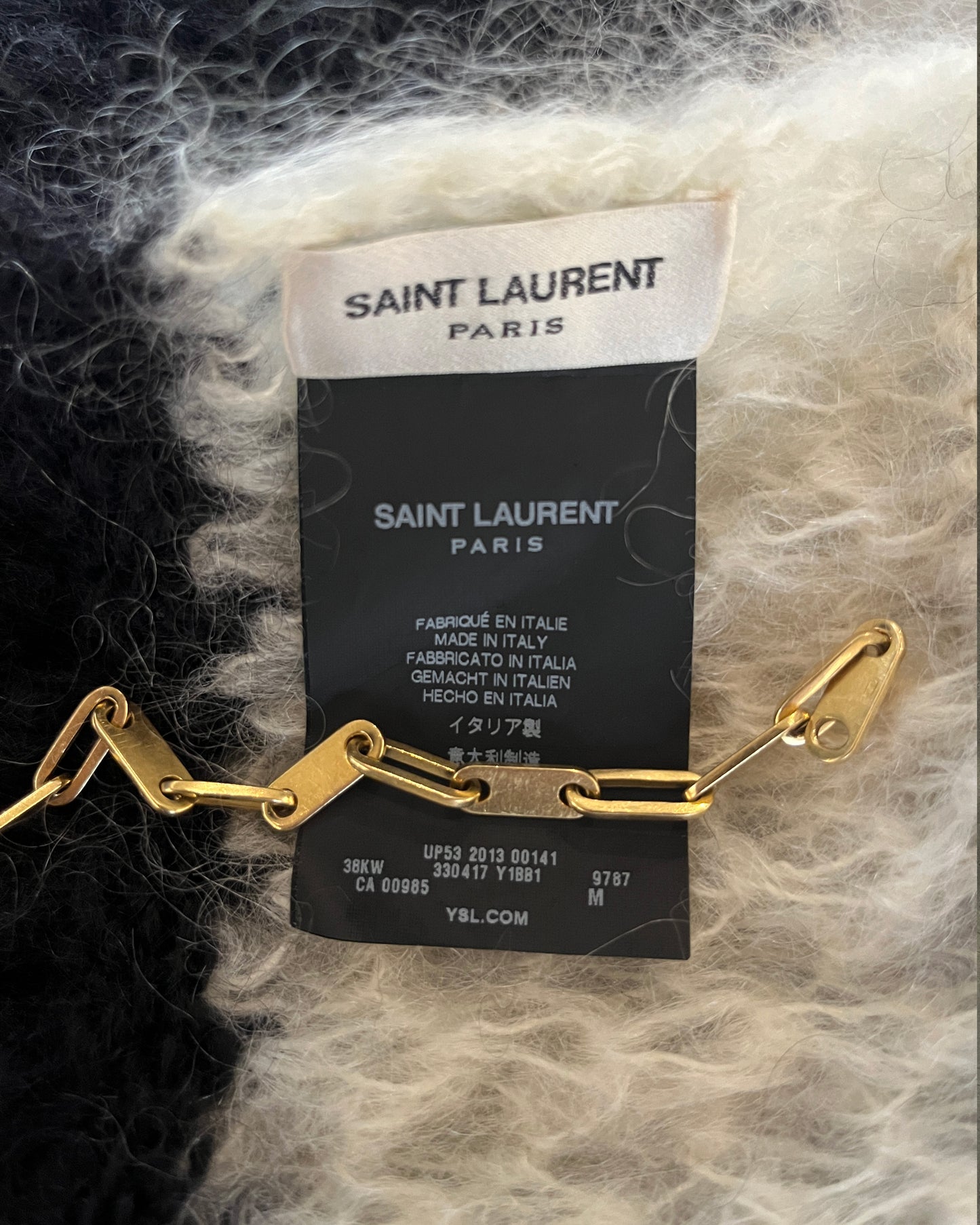 SAINT LAURENT FW2013 RUNWAY MOHAIR SCARF