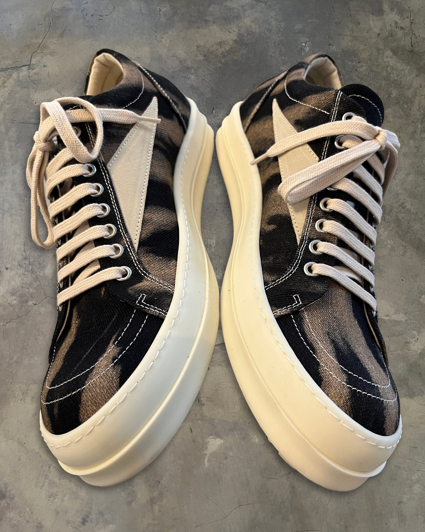 RICK OWENS SS2024 "LIDO" VINTAGE SNEAKERS