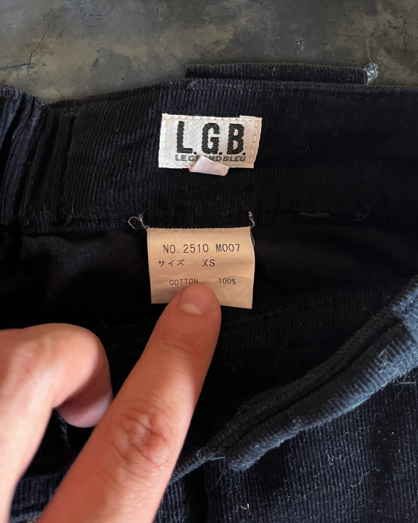 L.G.B CORDUROY FLIGHT CARGO PANTS