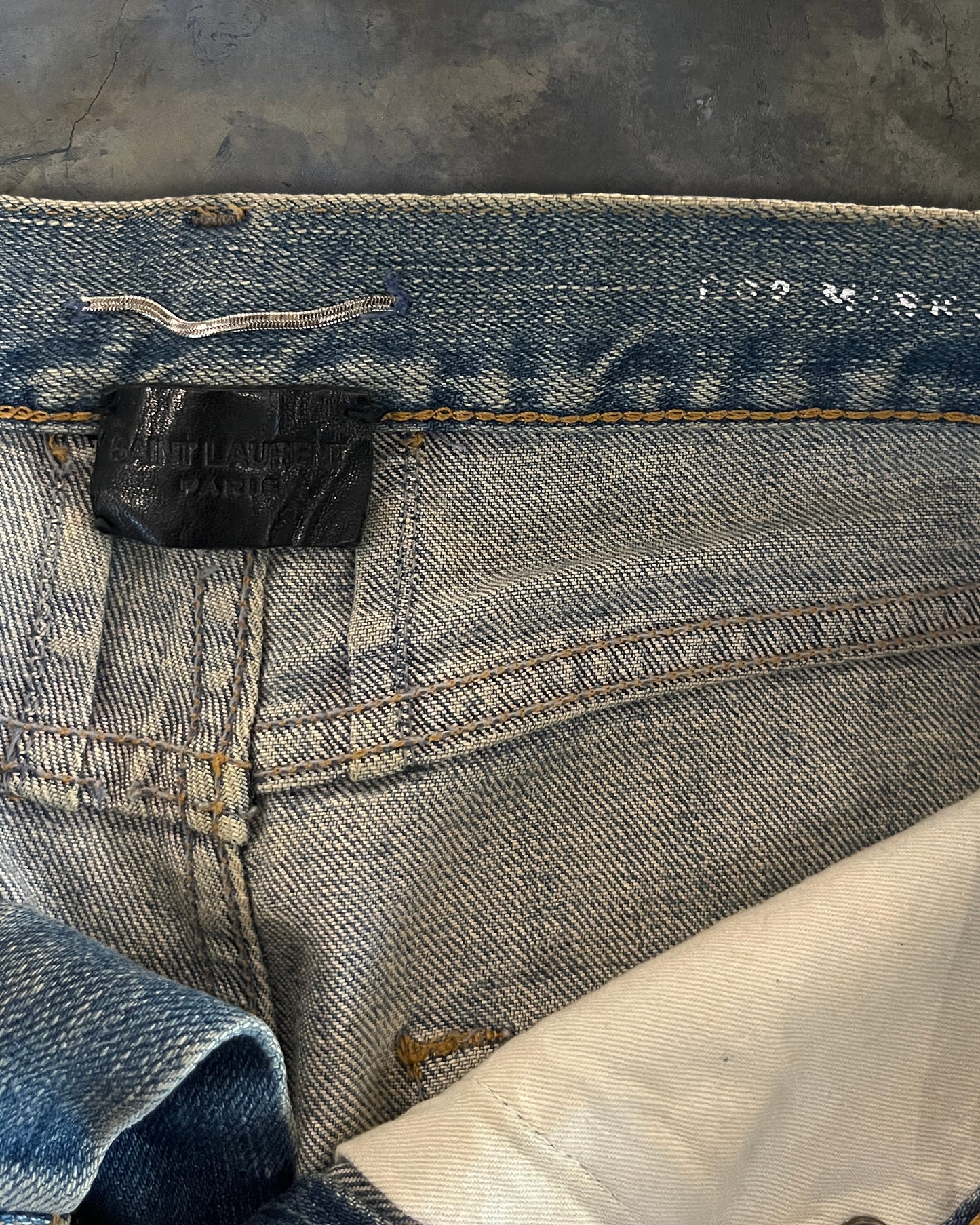 SAINT LAURENT SS2014 MINI CRASH D02 Denim