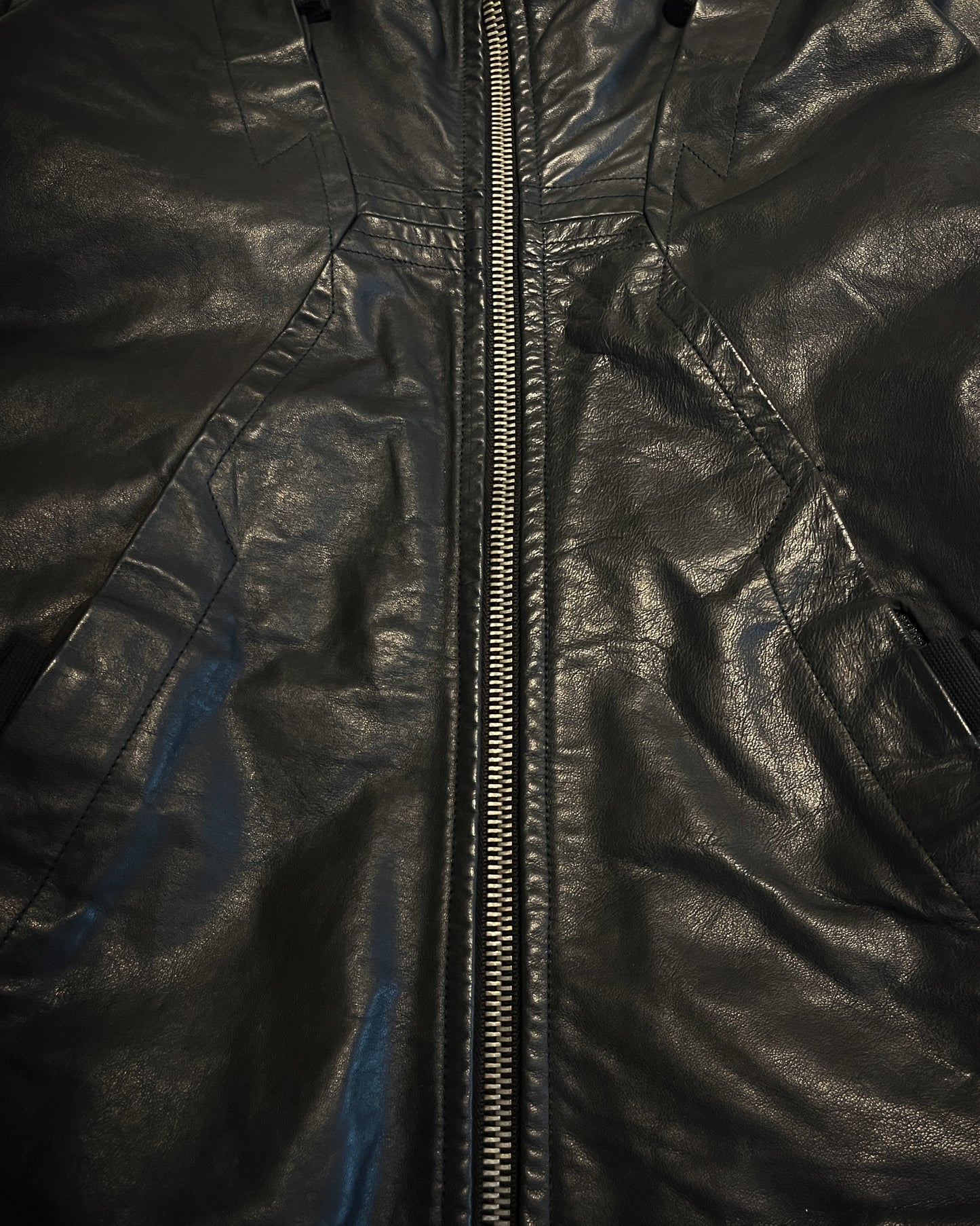 RICK OWENS FW2009 "CRUST" WASHED LAMB GEO JACKET