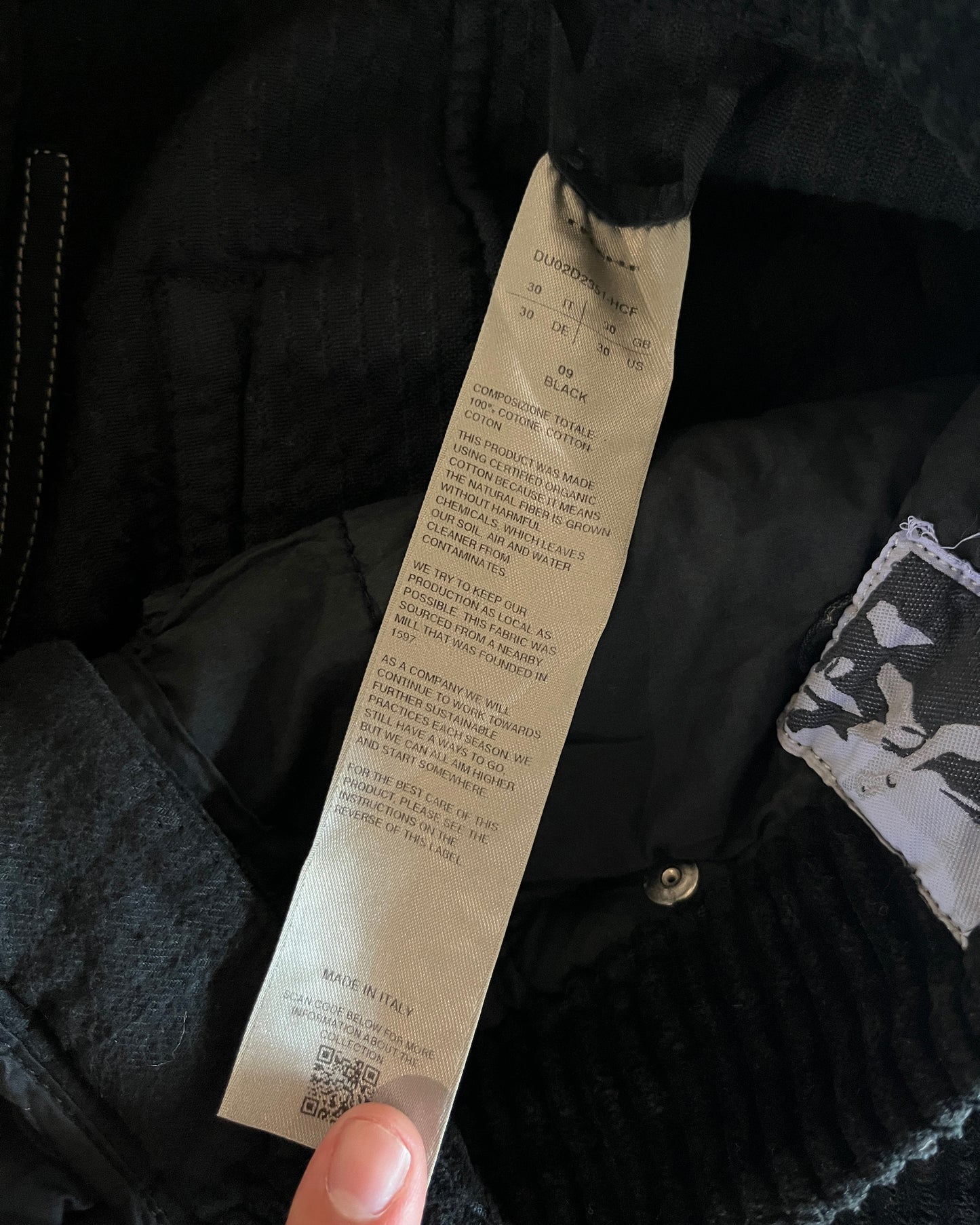 RICK OWENS FW2023 "PORTERVILLE" HEAVY CORDUROY GETH CUT