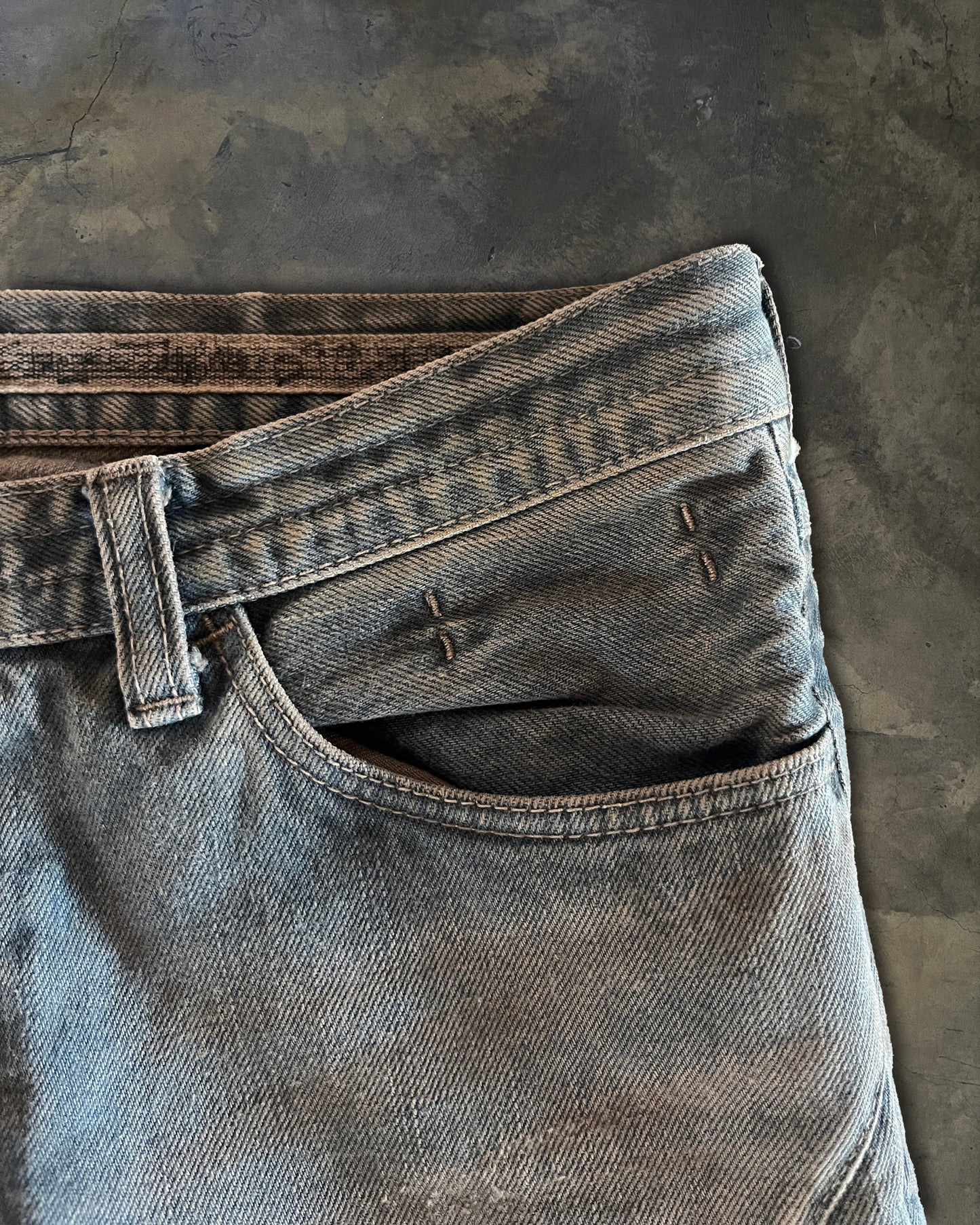 NUMBER (N)INE SS2007 "ABOUT A BOY" MUDWASH PAIN DENIM