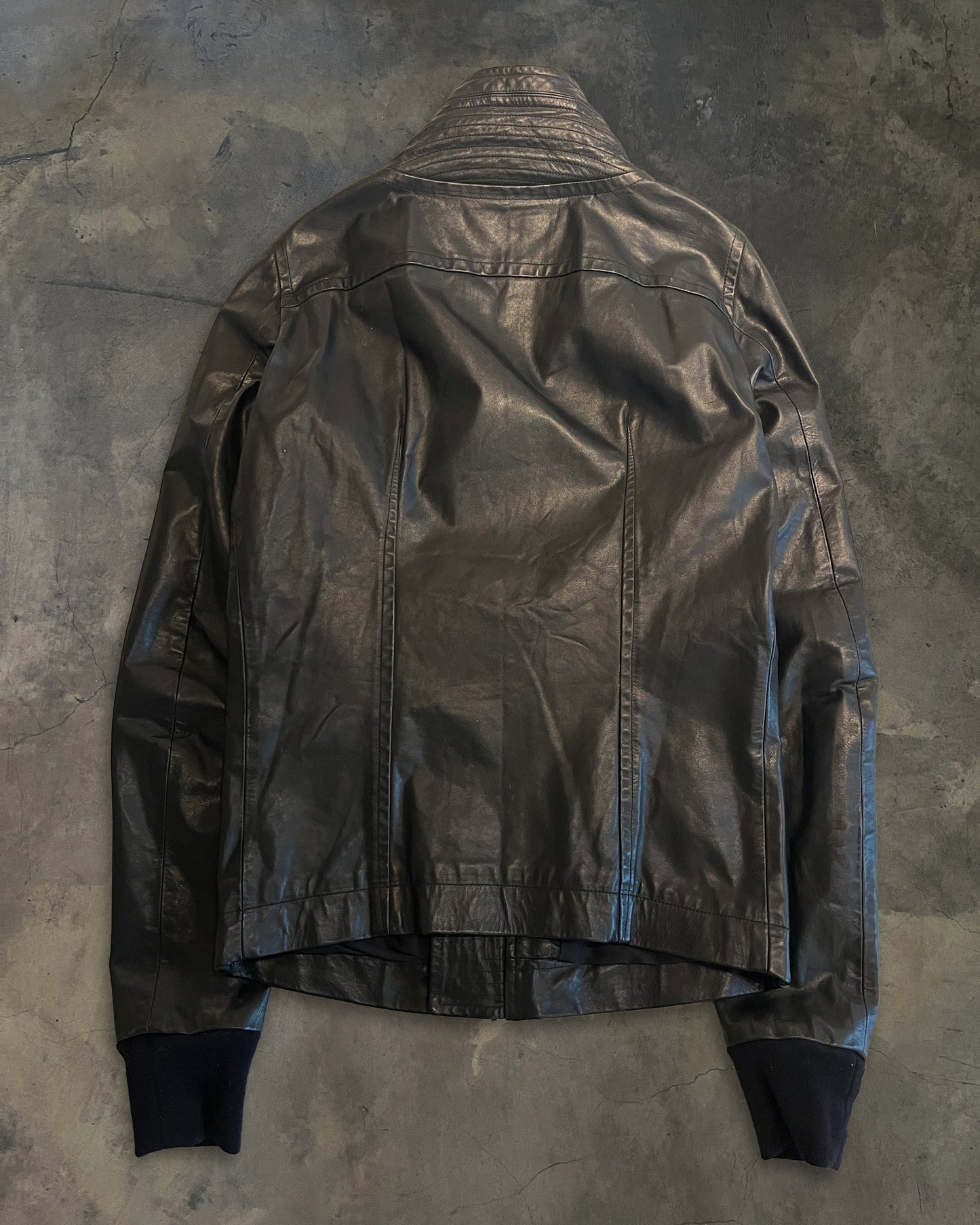 RICK OWENS FW2009 "CRUST" WASHED LAMB GEO JACKET