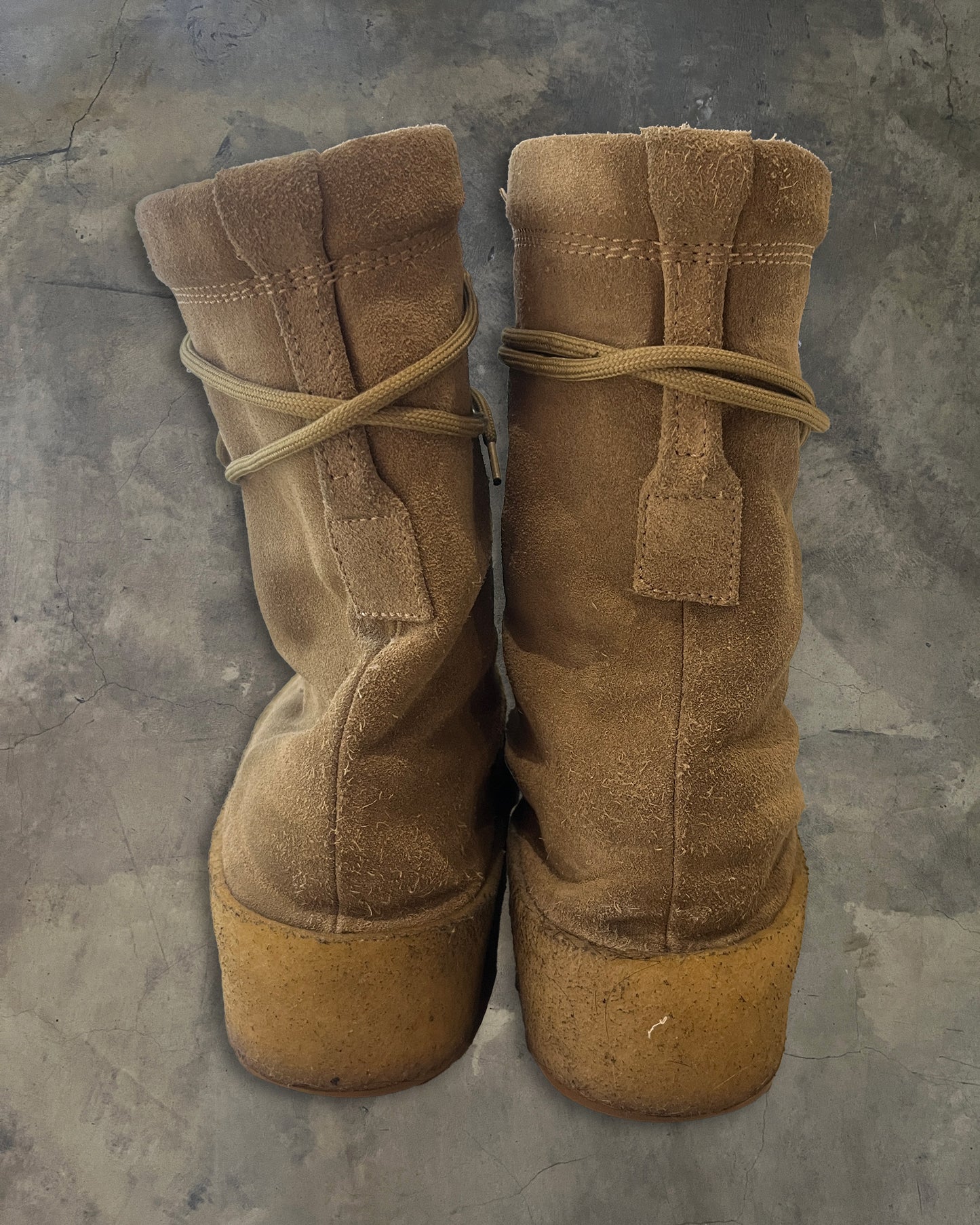 YEEZY SEASON 2 TAUPE CREPE BOOT