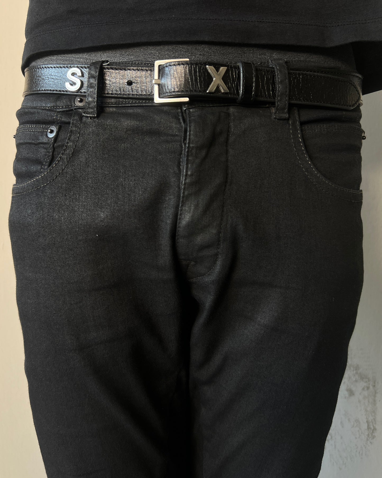 RICK OWENS SS2014 "VICIOUS" WAXED DETROIT CUT JEANS